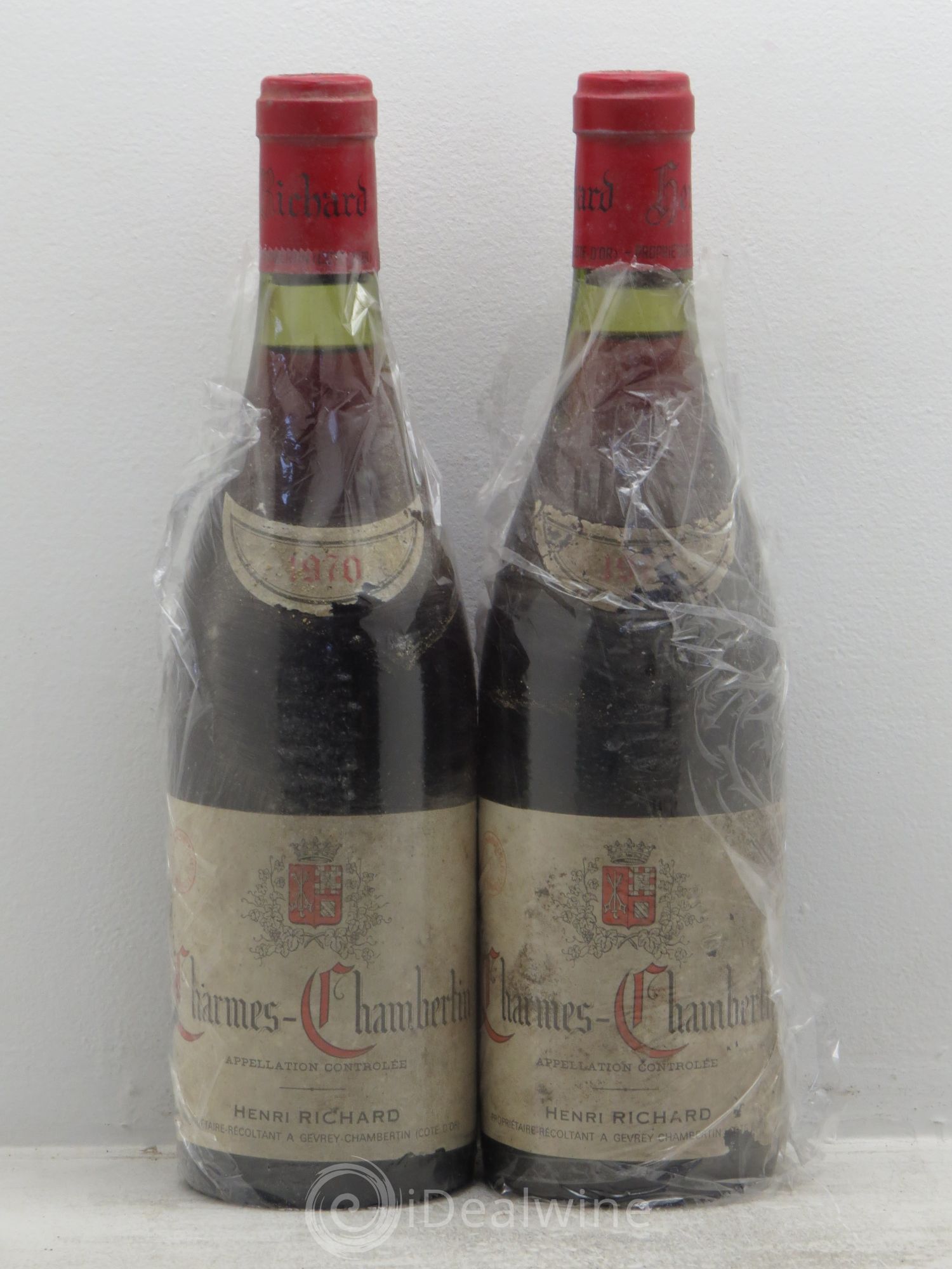 Charmes-Chambertin Grand Cru Domaine Henri Richard 1970 - Posten von 2 Flaschen - 0