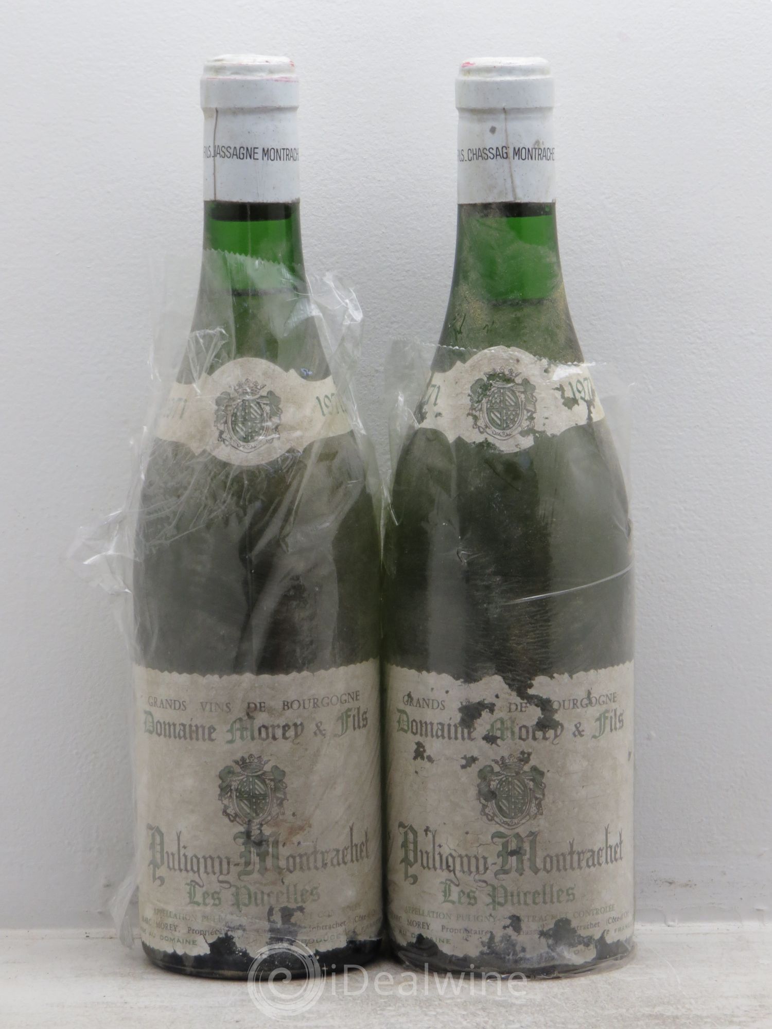 Puligny-Montrachet 1er Cru Domaine Morey & Fils 1971 - Posten von 2 Flaschen - 0