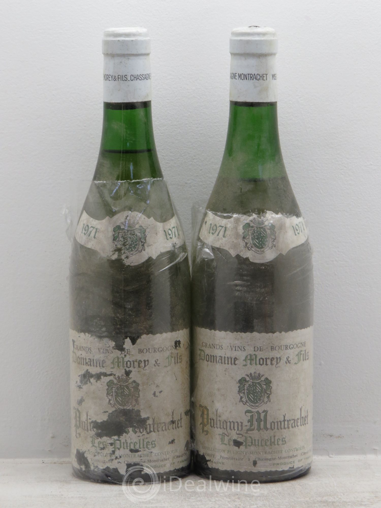 Puligny-Montrachet 1er Cru Domaine Morey & Fils 1971 - Posten von 2 Flaschen - 0