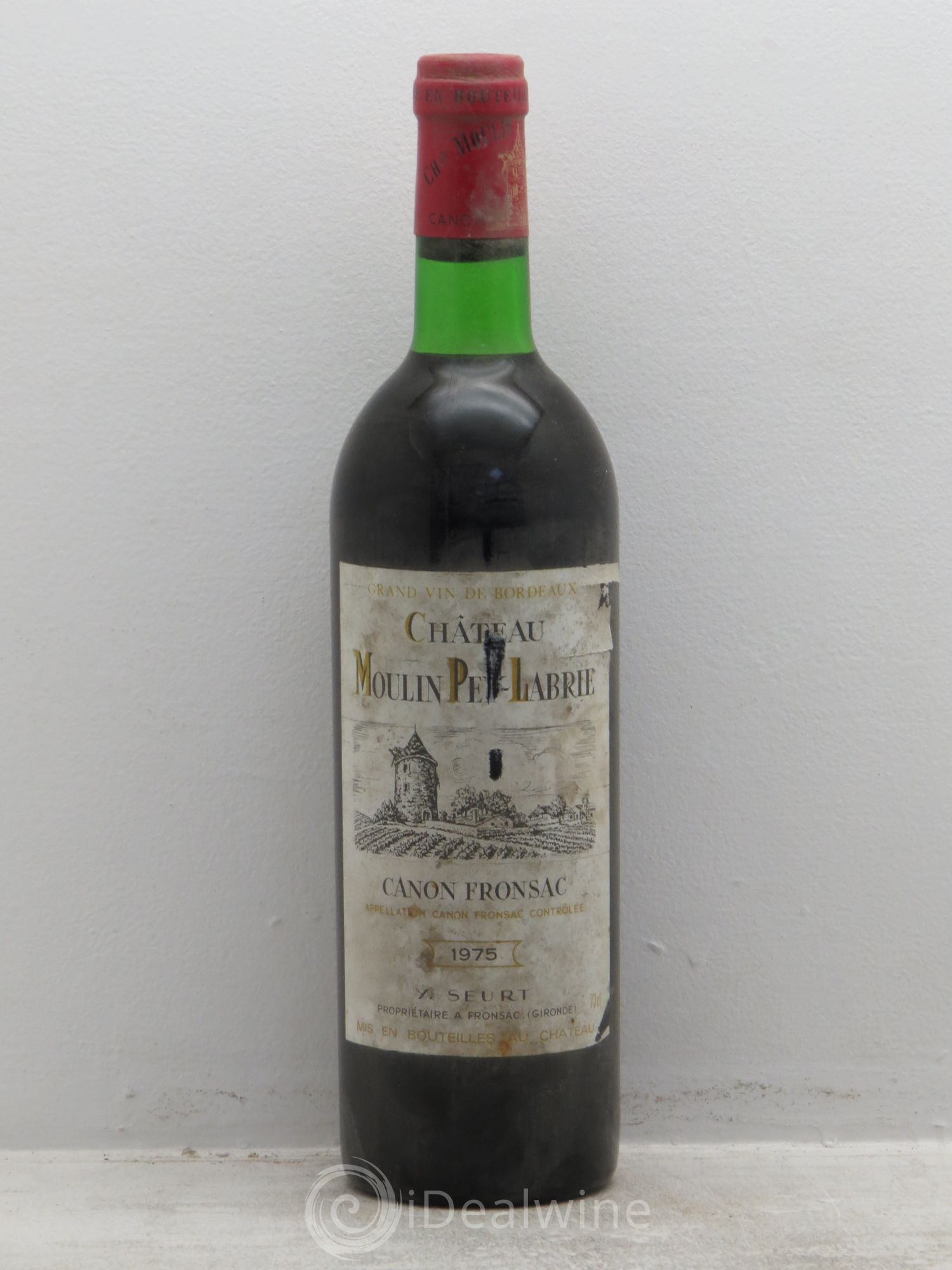 Château Moulin Pey-Labrie 1975 - Lot de 12 bouteilles - 0