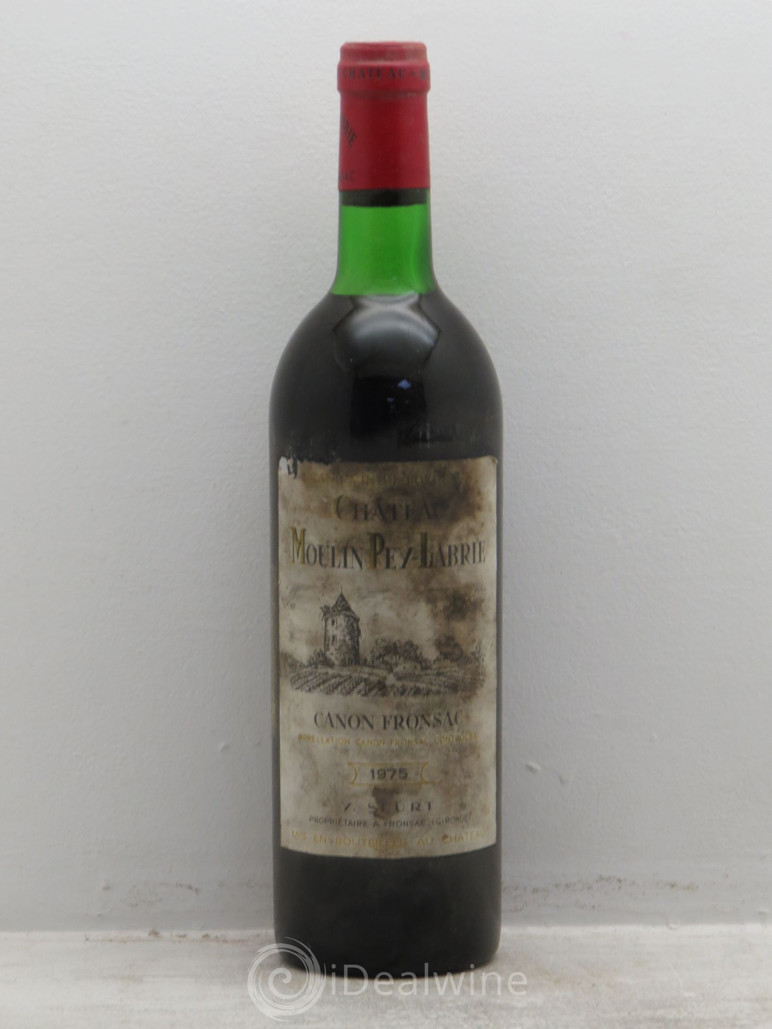 Château Moulin Pey-Labrie 1975 - Lot de 12 bouteilles - 0