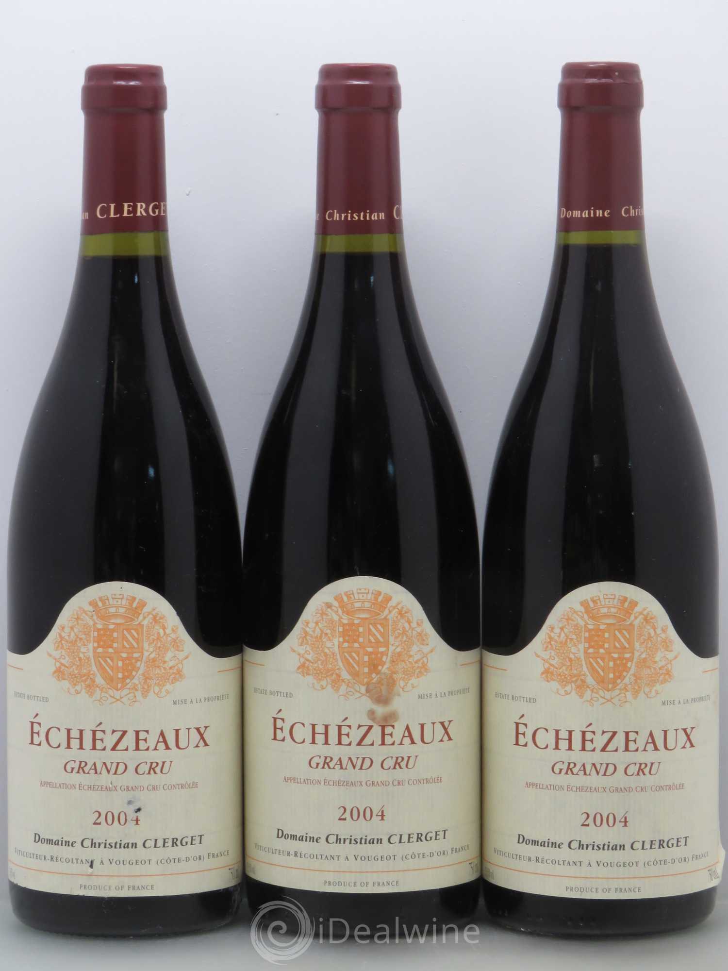 Echezeaux Grand Cru Christian Clerget 2004 - Lot de 3 bouteilles - 0