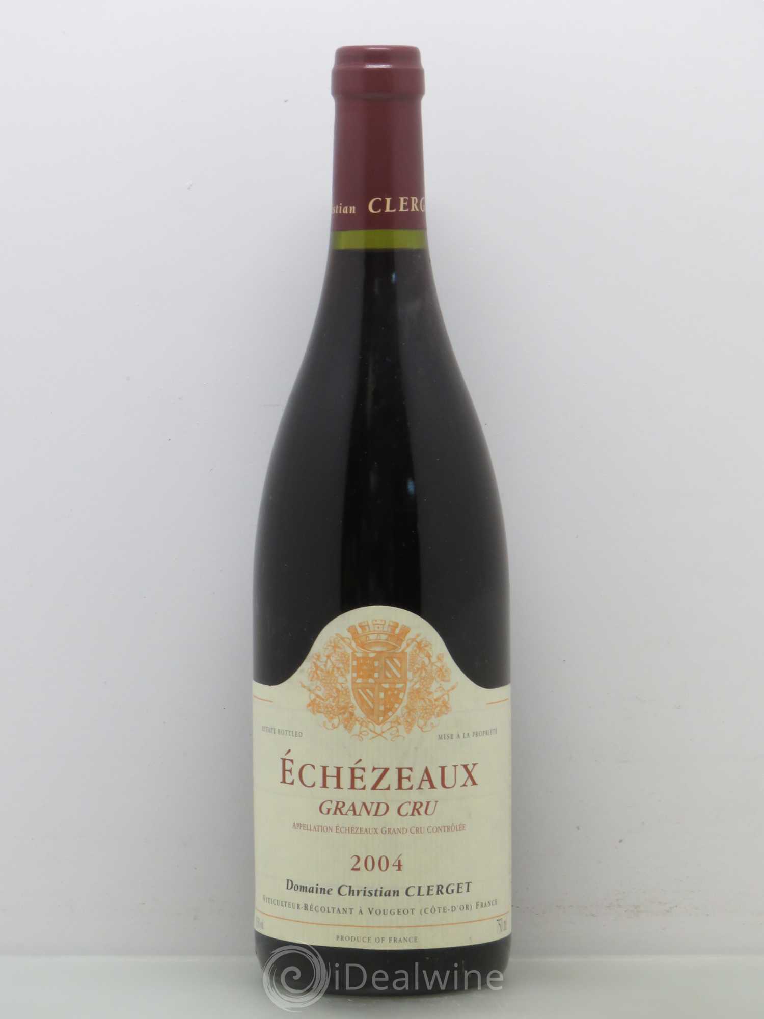 Echezeaux Grand Cru Christian Clerget 2004 - Lot de 1 bouteille - 0