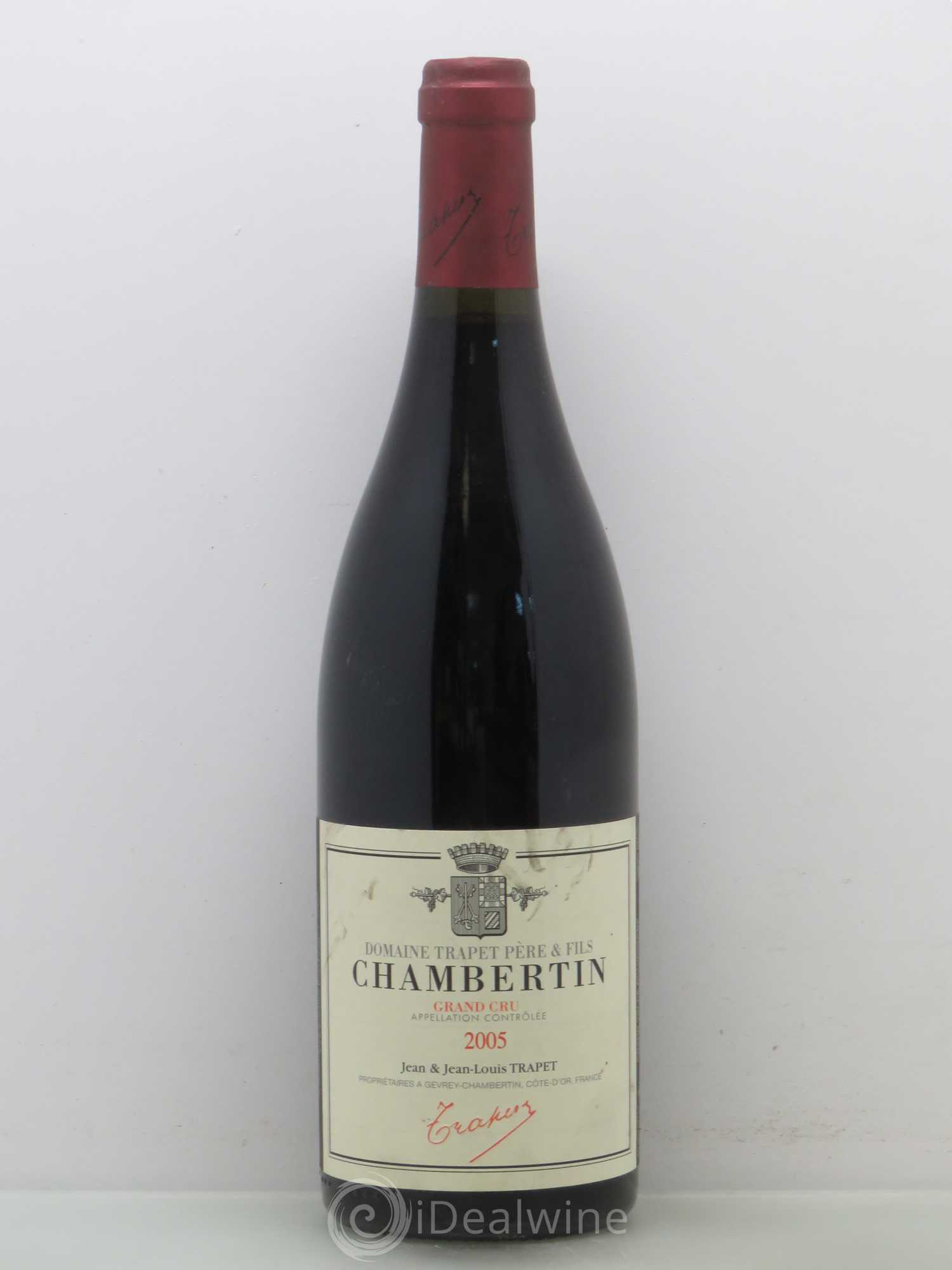 Chambertin Grand Cru Domaine Trapet 2005 - Lot de 1 bouteille - 0
