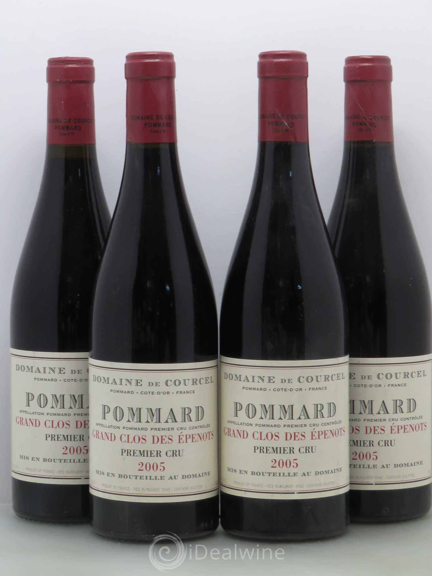 Pommard 1er Cru Grand Clos des Epenots de Courcel (Domaine) 2005 - Lot de 4 bouteilles - 0