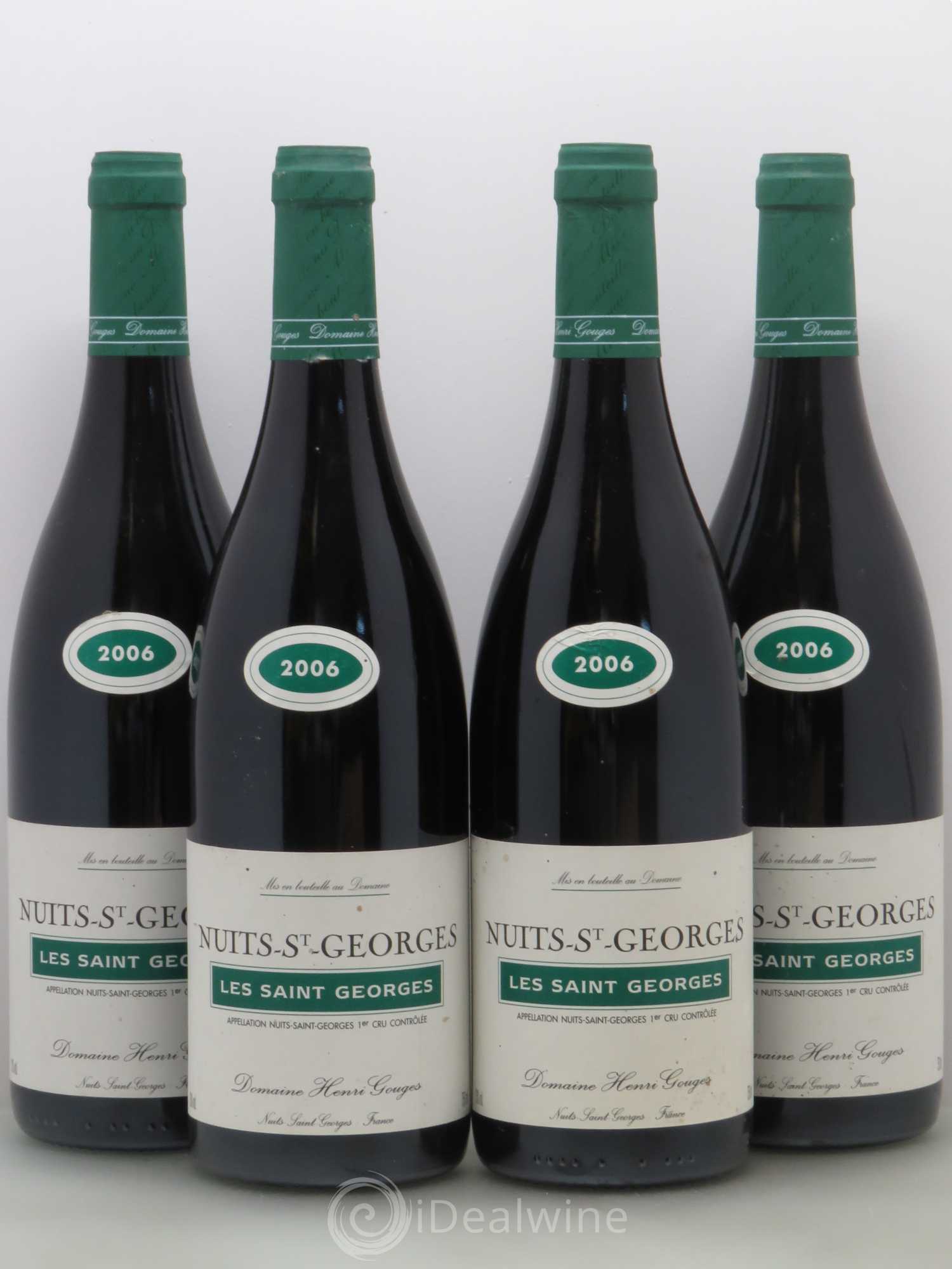 Nuits-Saint-Georges 1er Cru Les Saints Georges Henri Gouges 2006 - Lot de 4 bouteilles - 0