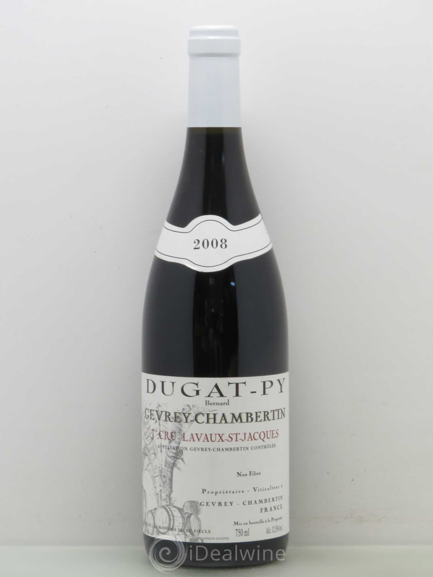 Gevrey-Chambertin 1er Cru Lavaux Saint Jacques Dugat-Py 2008 - Lot de 1 bouteille - 0