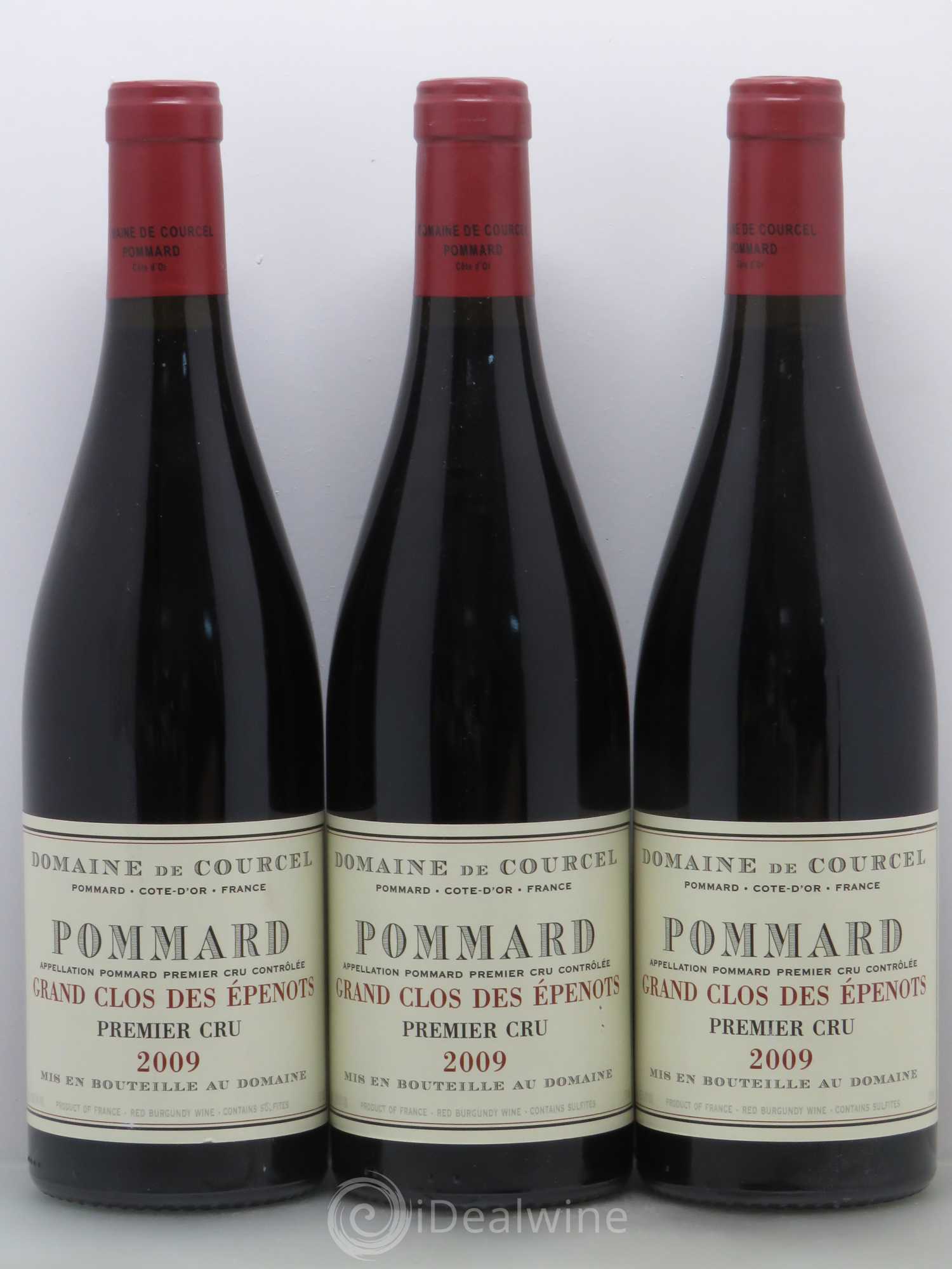 Pommard 1er Cru Grand Clos des Epenots de Courcel (Domaine) 2009 - Lot de 3 bouteilles - 0
