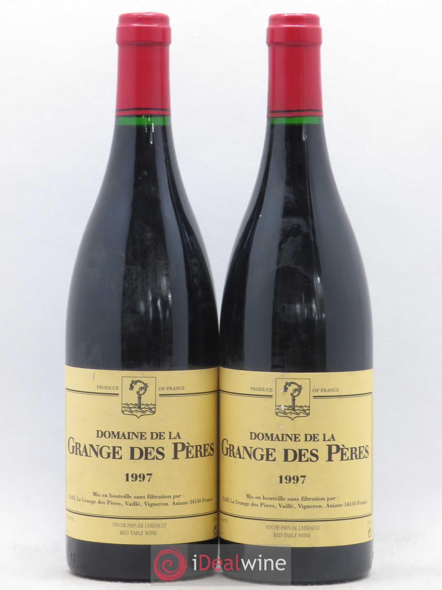 Pays d'Hérault Grange des Pères Laurent Vaillé 1997 - Lot de 2 bouteilles - 0