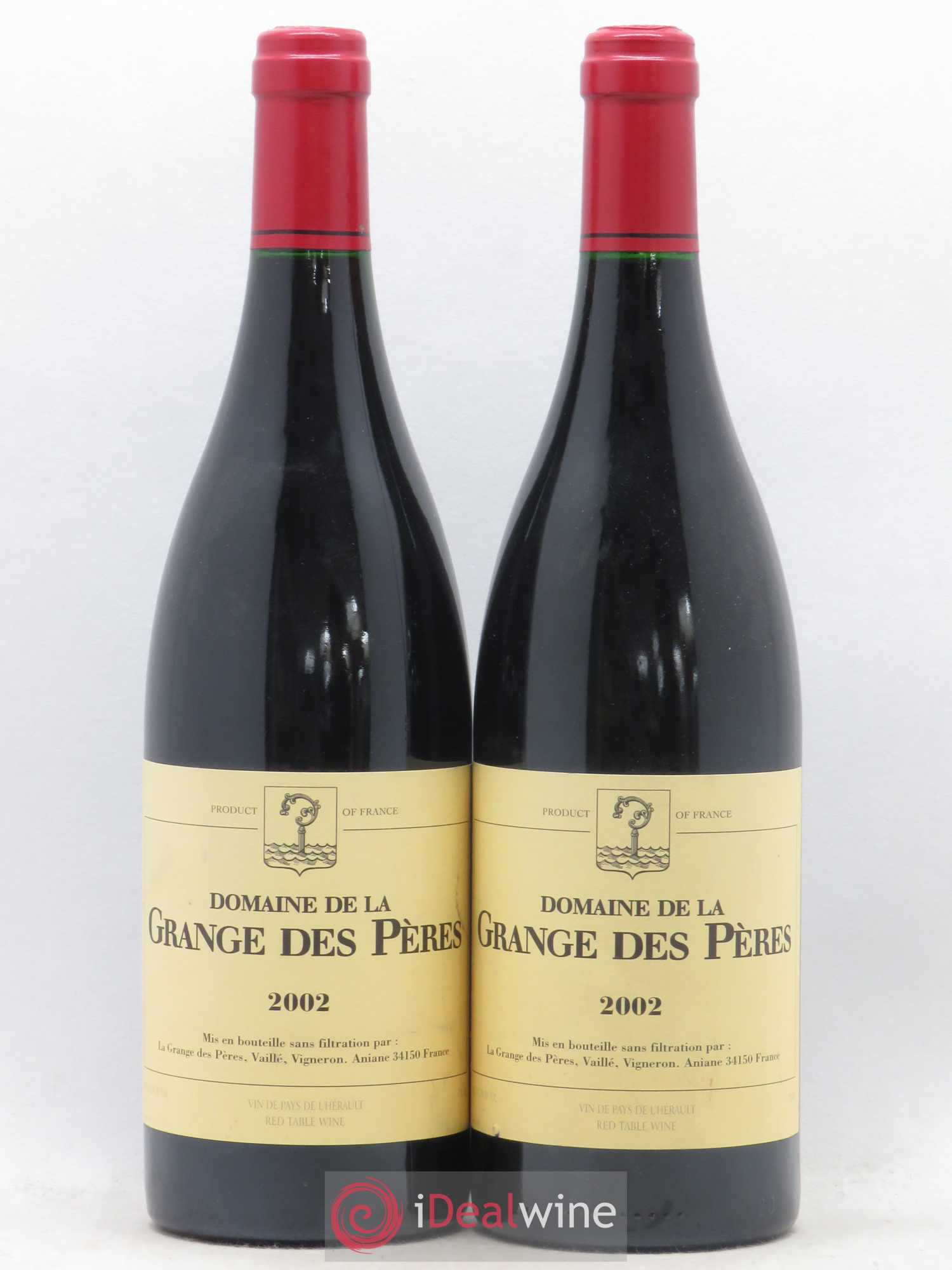 Pays d'Hérault Grange des Pères Laurent Vaillé 2002 - Lot de 2 bouteilles - 0