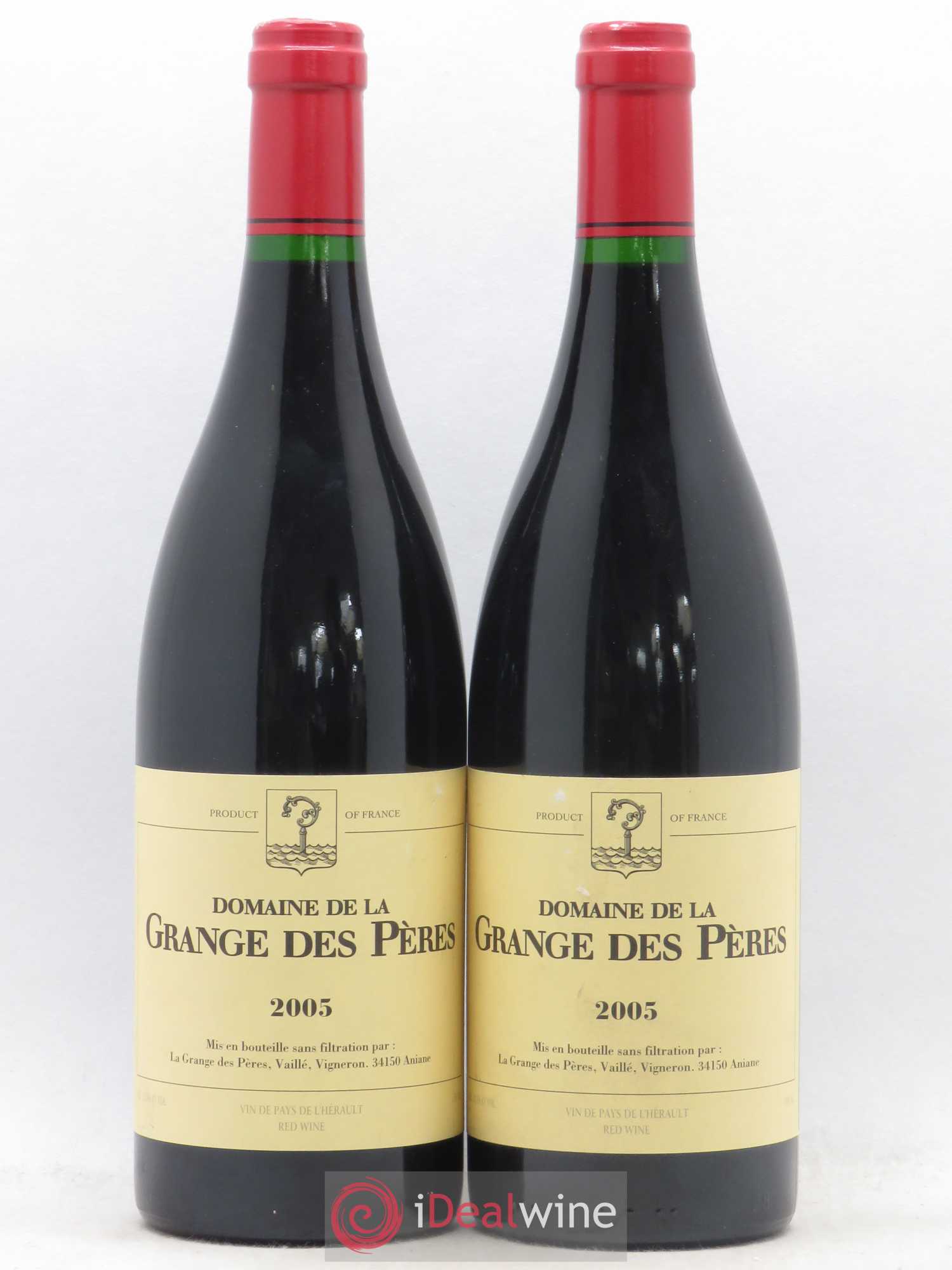 Pays d'Hérault Grange des Pères Laurent Vaillé 2005 - Lot de 2 bouteilles - 0