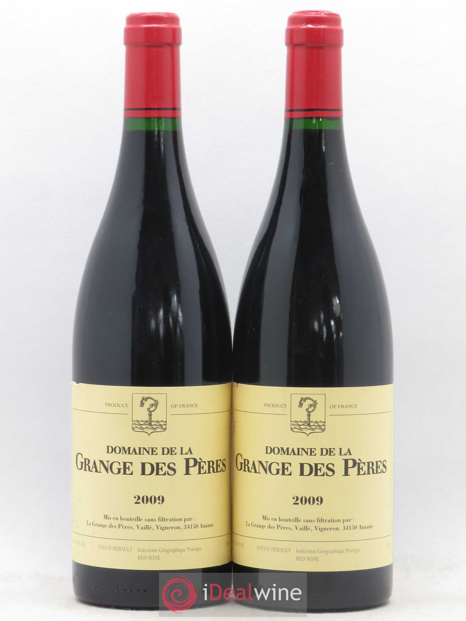 Pays d'Hérault Grange des Pères Laurent Vaillé 2009 - Lot de 2 bouteilles - 0