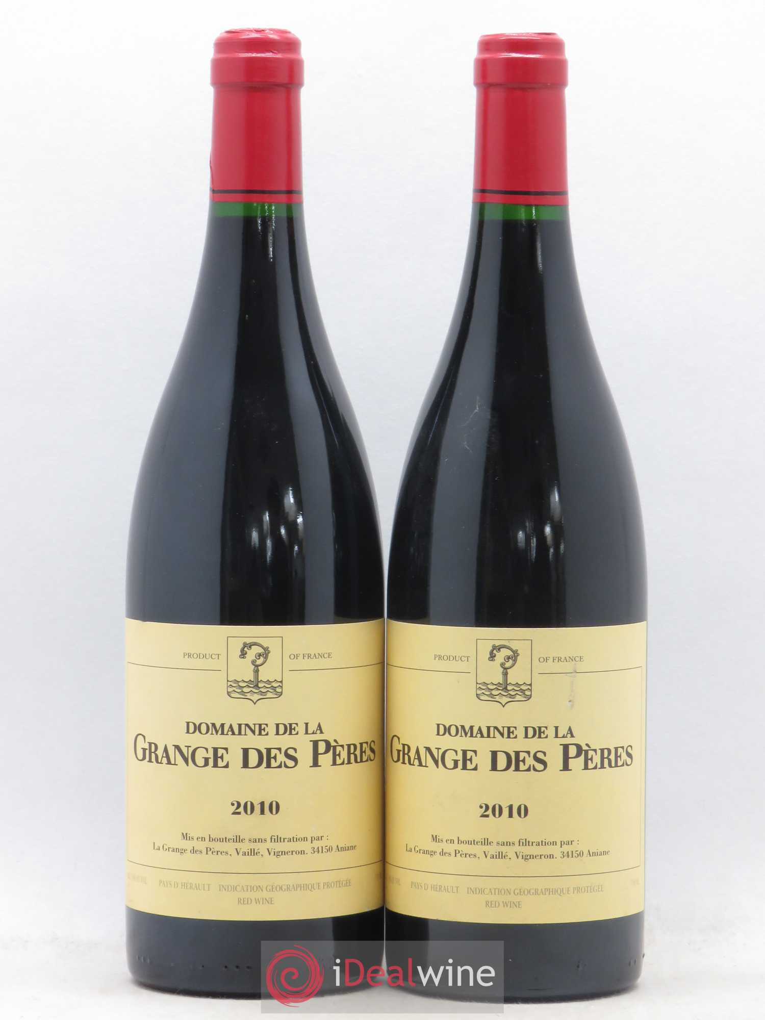 Pays d'Hérault Grange des Pères Laurent Vaillé 2010 - Lot de 2 bouteilles - 0