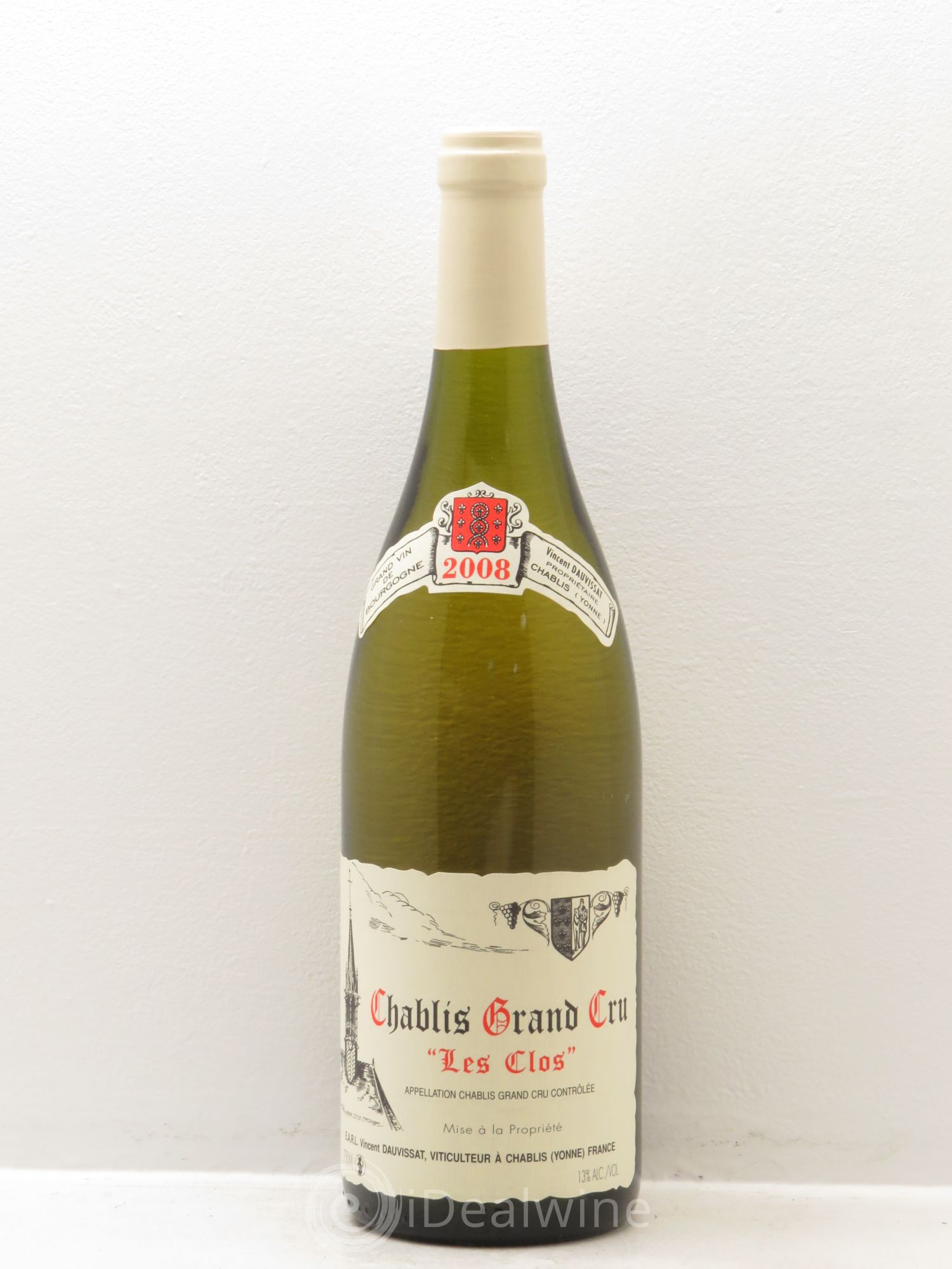 Chablis Grand Cru Les Clos Vincent Dauvissat (Domaine) 2008 - Lot de 1 bouteille - 0