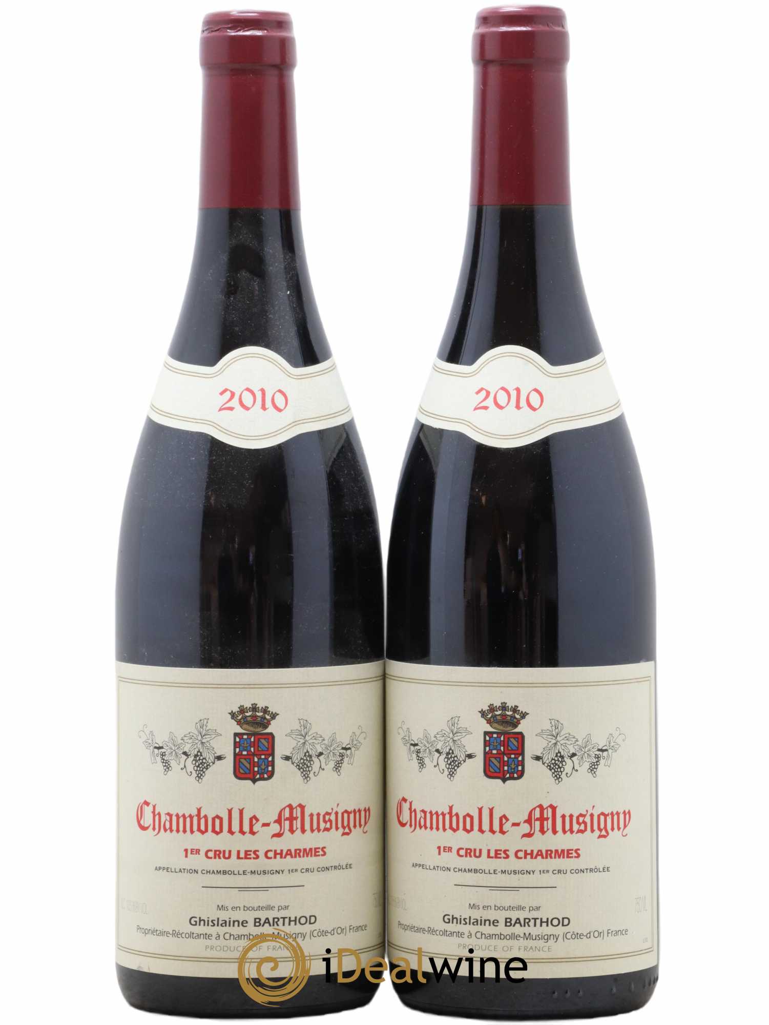 Chambolle-Musigny 1er Cru Les Charmes Ghislaine Barthod 2010 - Lot de 2 bouteilles - 0