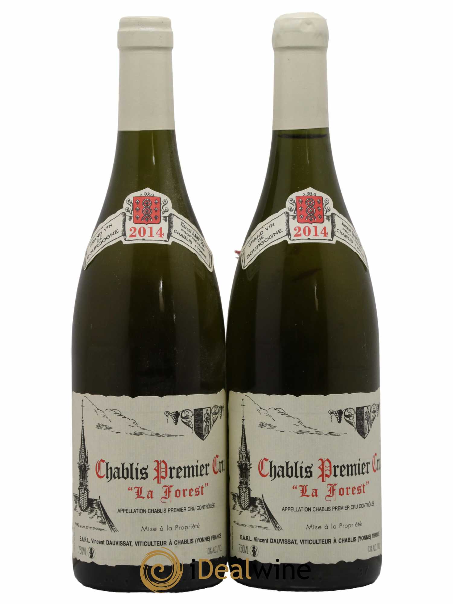 Chablis 1er Cru La Forest Vincent Dauvissat (Domaine) 2014 - Lot de 2 bouteilles - 0
