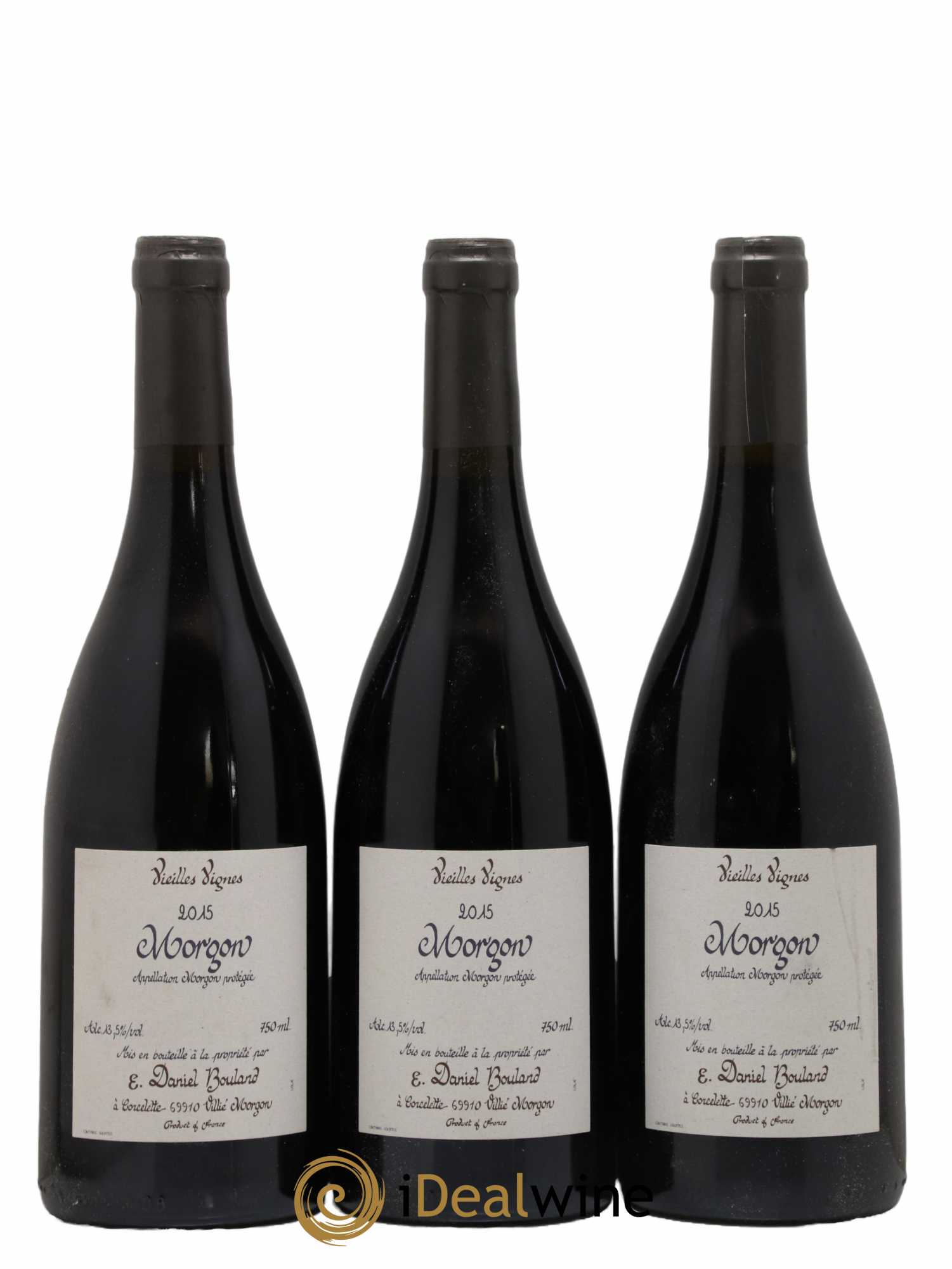Morgon Vieilles Vignes Daniel Bouland (Domaine) 2015 - Lot de 3 bouteilles - 0