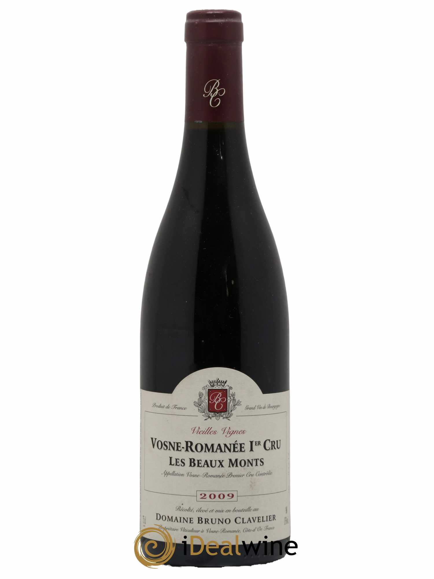Vosne-Romanée 1er Cru Les Beaux Monts Vieilles vignes Bruno Clavelier 2009 - Lot de 1 bouteille - 0