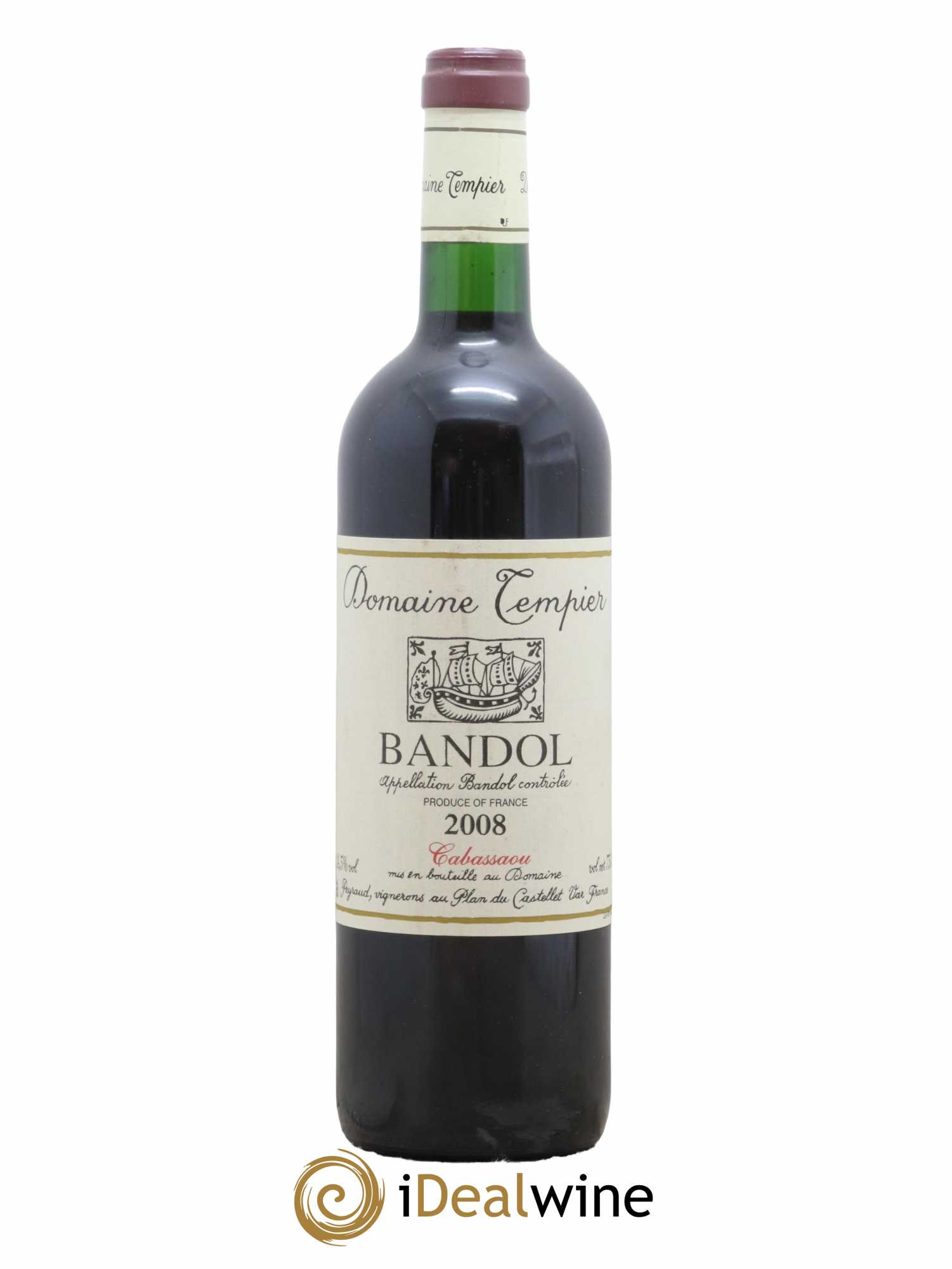 Bandol Domaine Tempier Cuvée Cabassaou Famille Peyraud 2008 - Lot de 1 bouteille - 0