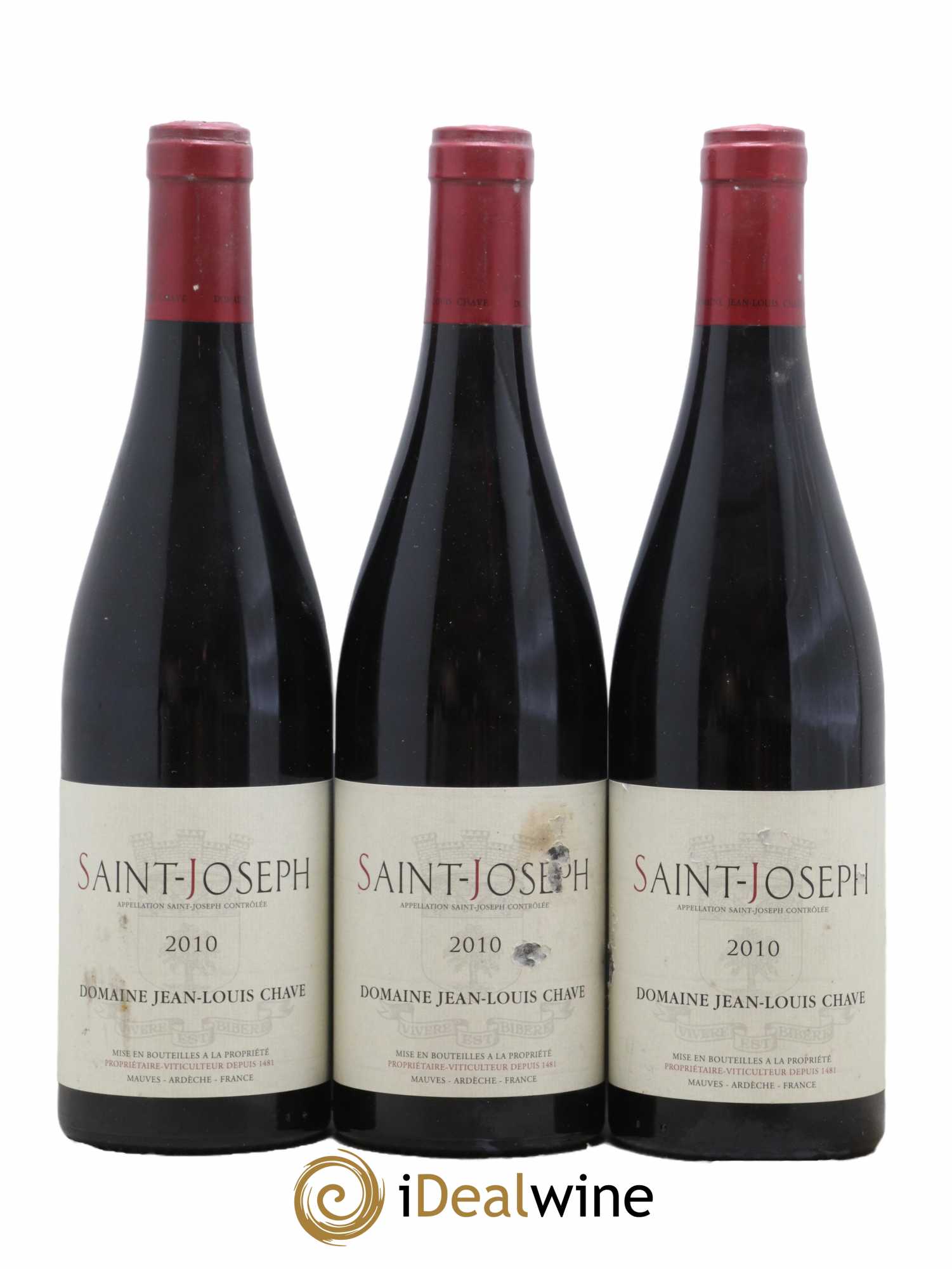 Saint-Joseph Jean-Louis Chave 2010 - Lot de 3 bouteilles - 0