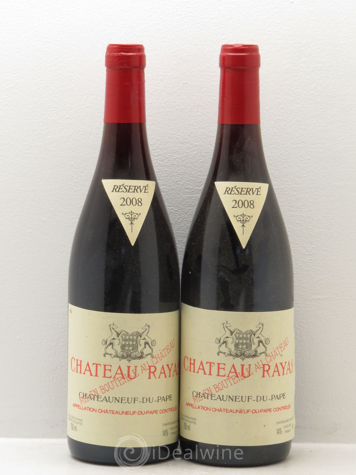 Châteauneuf-du-Pape Château Rayas Emmanuel Reynaud 2008 - Lot de 2 bouteilles - 0