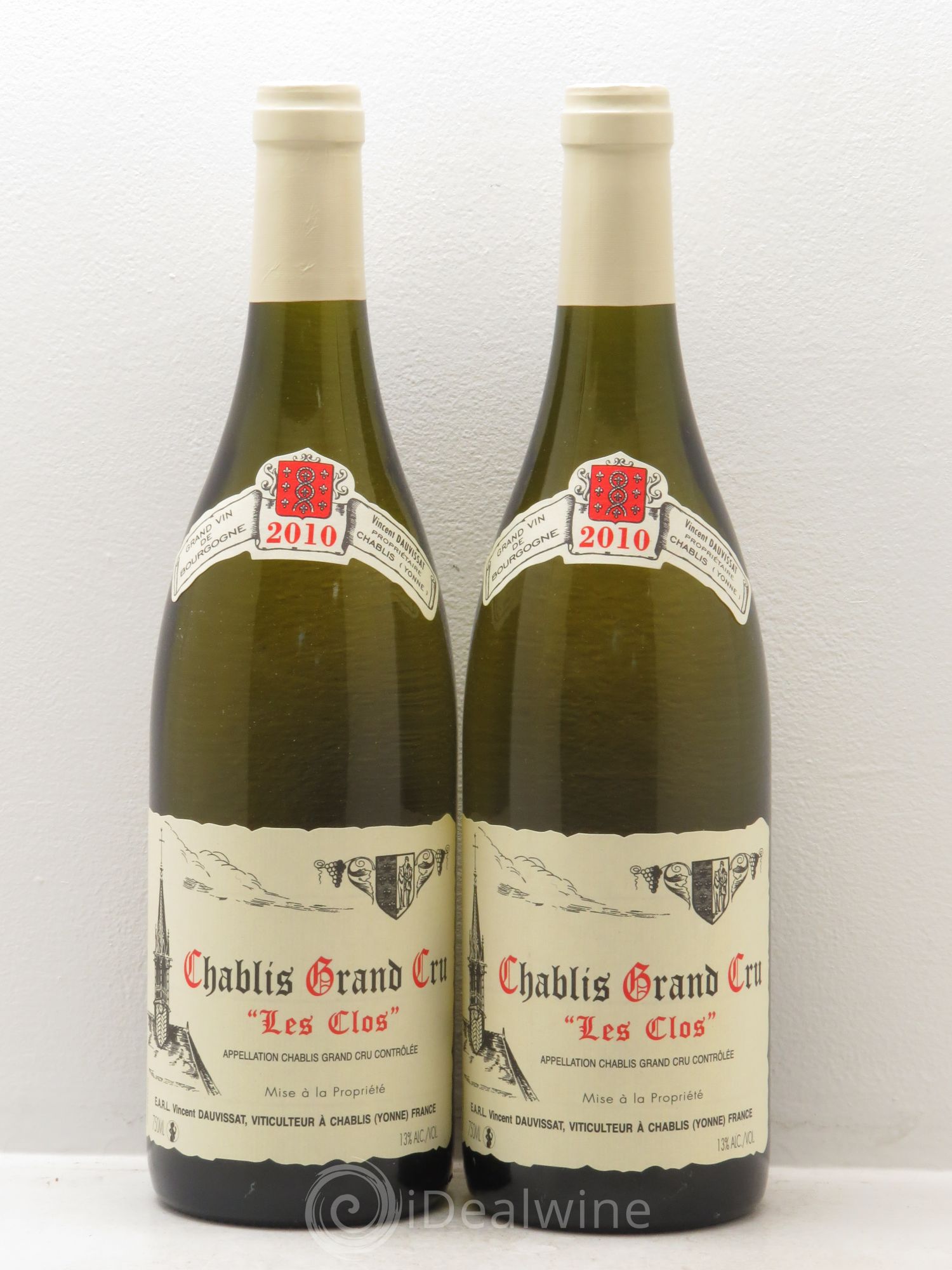 Chablis Grand Cru Les Clos Vincent Dauvissat (Domaine) 2010 - Lot de 2 bouteilles - 0