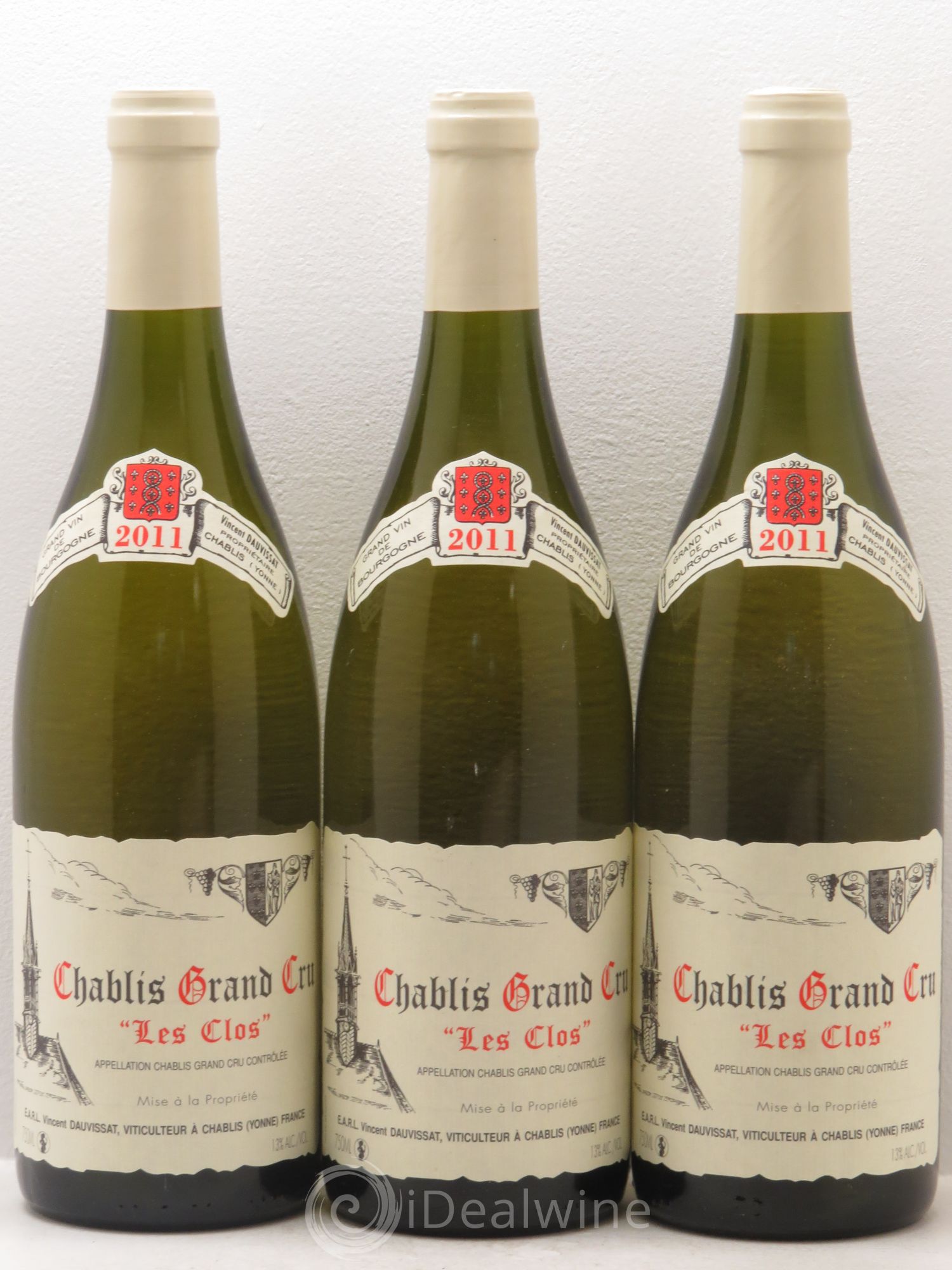 Chablis Grand Cru Les Clos Vincent Dauvissat (Domaine) 2011 - Lot de 3 bouteilles - 0