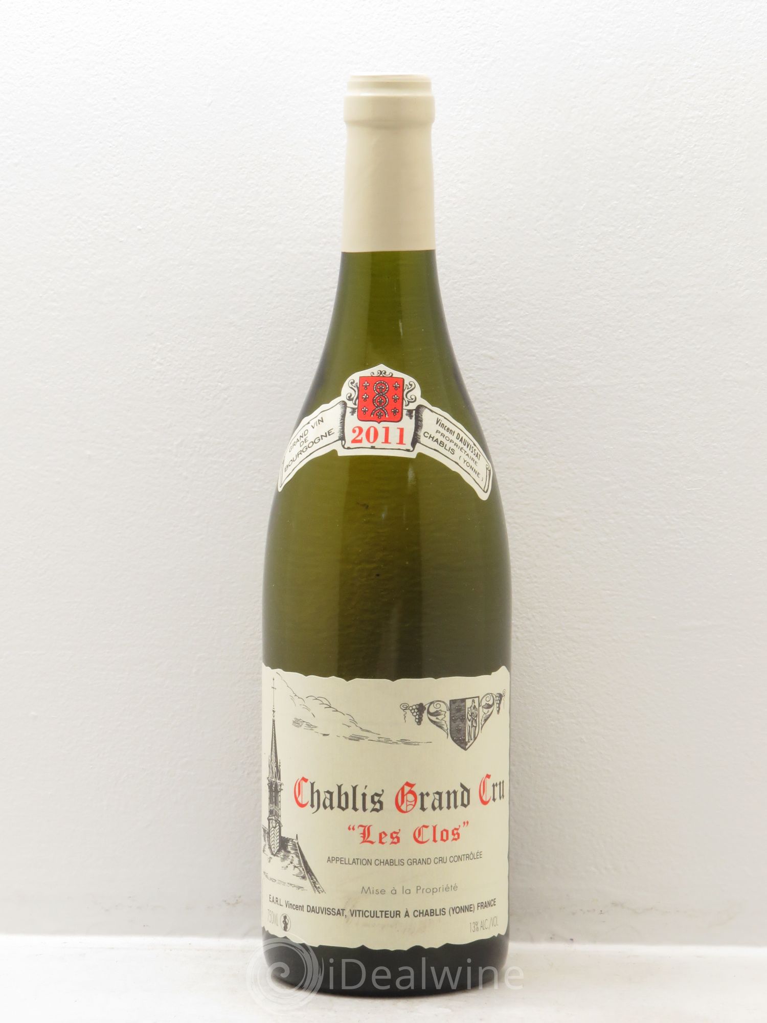 Chablis Grand Cru Les Clos Vincent Dauvissat (Domaine) 2011 - Lot de 1 bouteille - 0