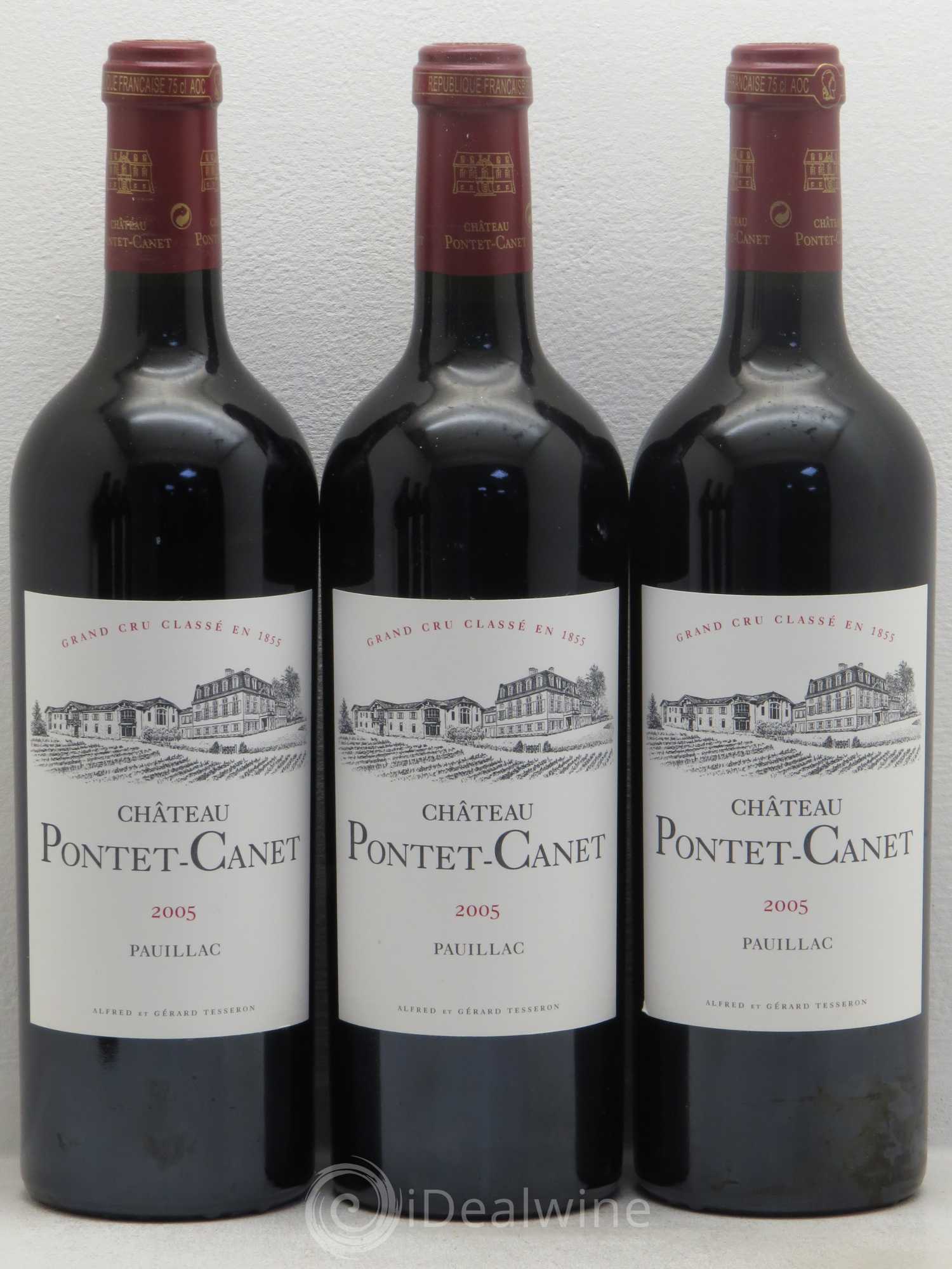 Château Pontet Canet 5ème Grand Cru Classé 2005 - Lot de 12 bouteilles - 1