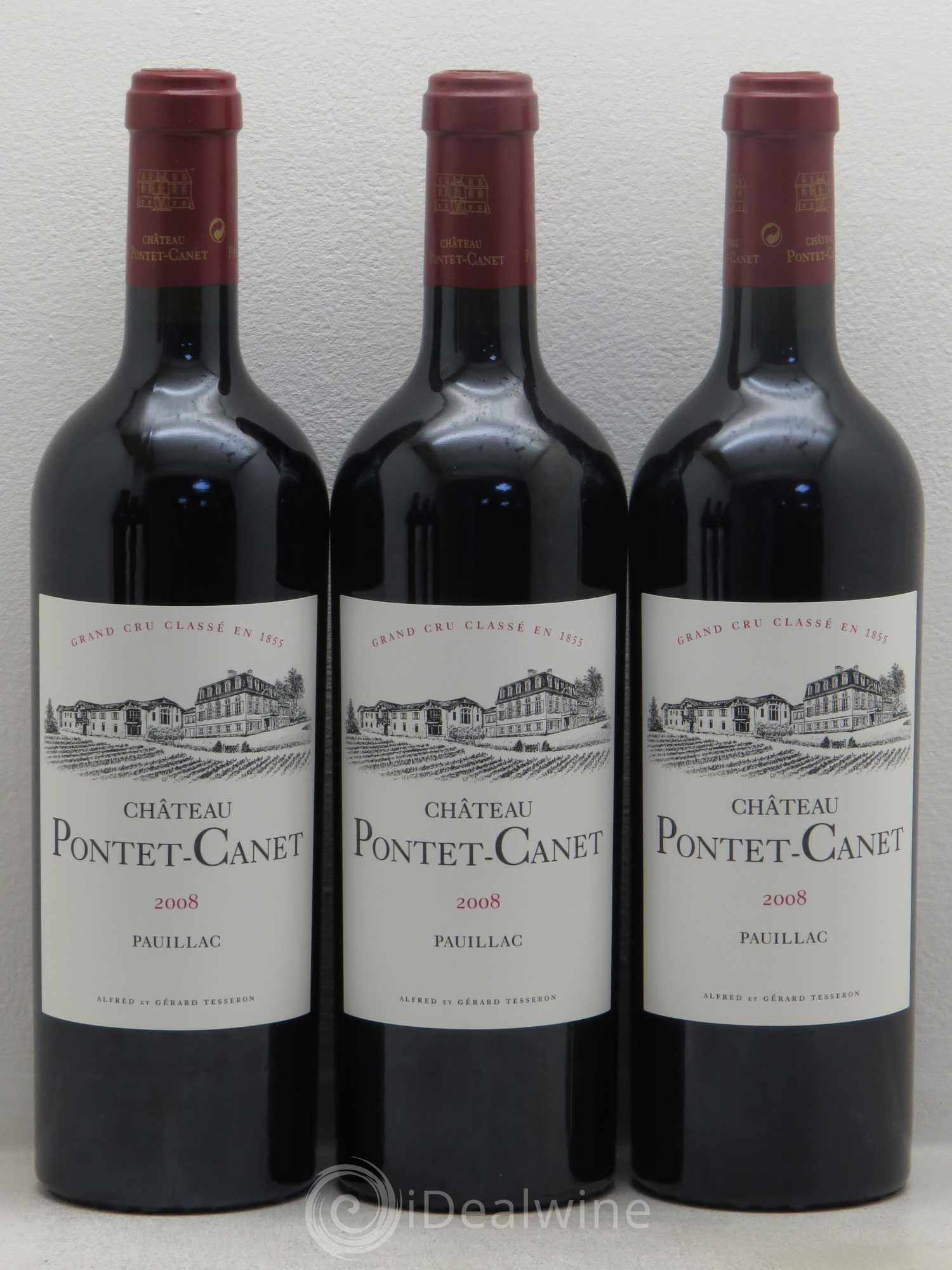 Château Pontet Canet 5ème Grand Cru Classé 2008 - Lot de 12 bouteilles - 1