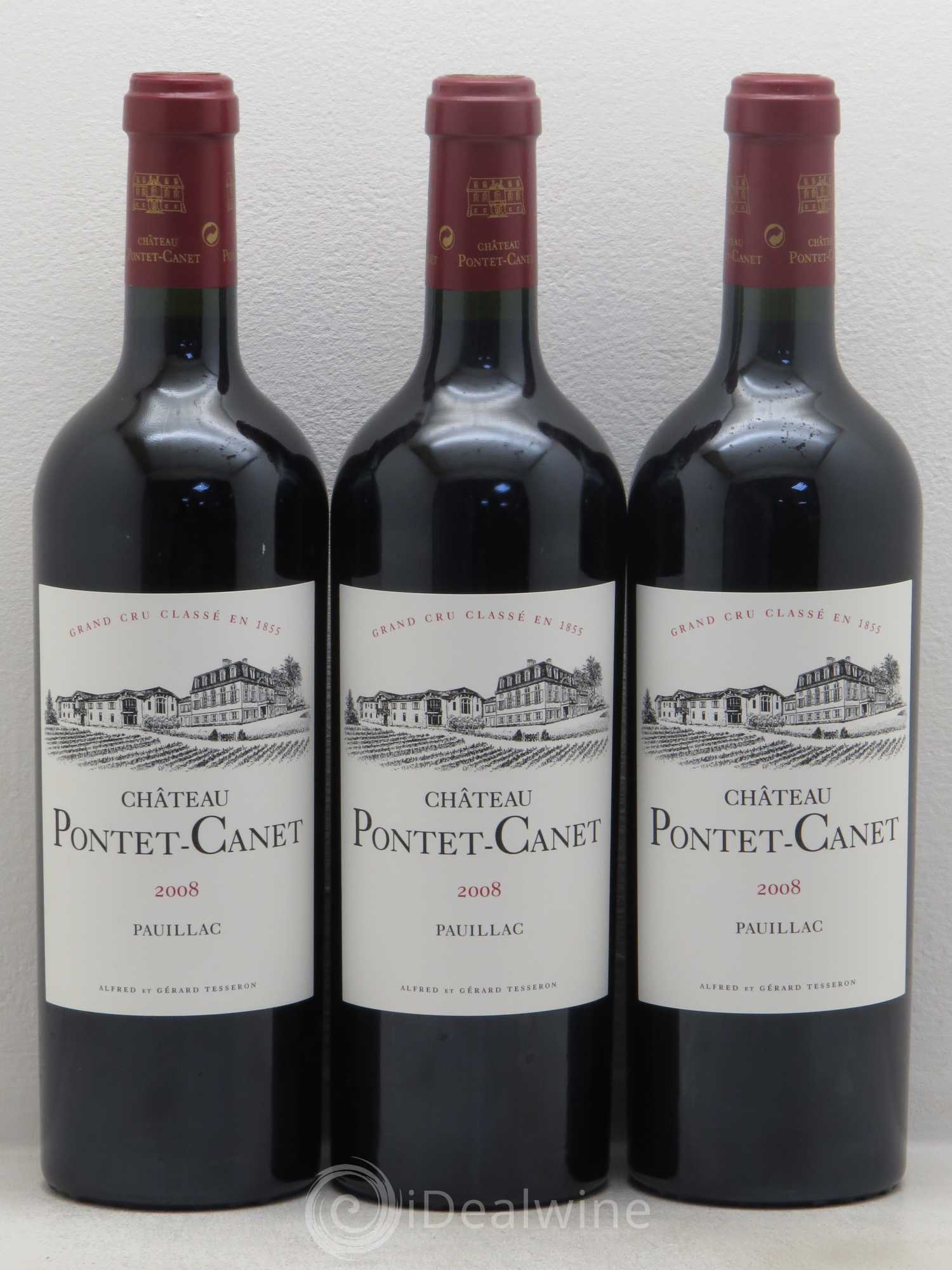 Château Pontet Canet 5ème Grand Cru Classé 2008 - Lot de 12 bouteilles - 2