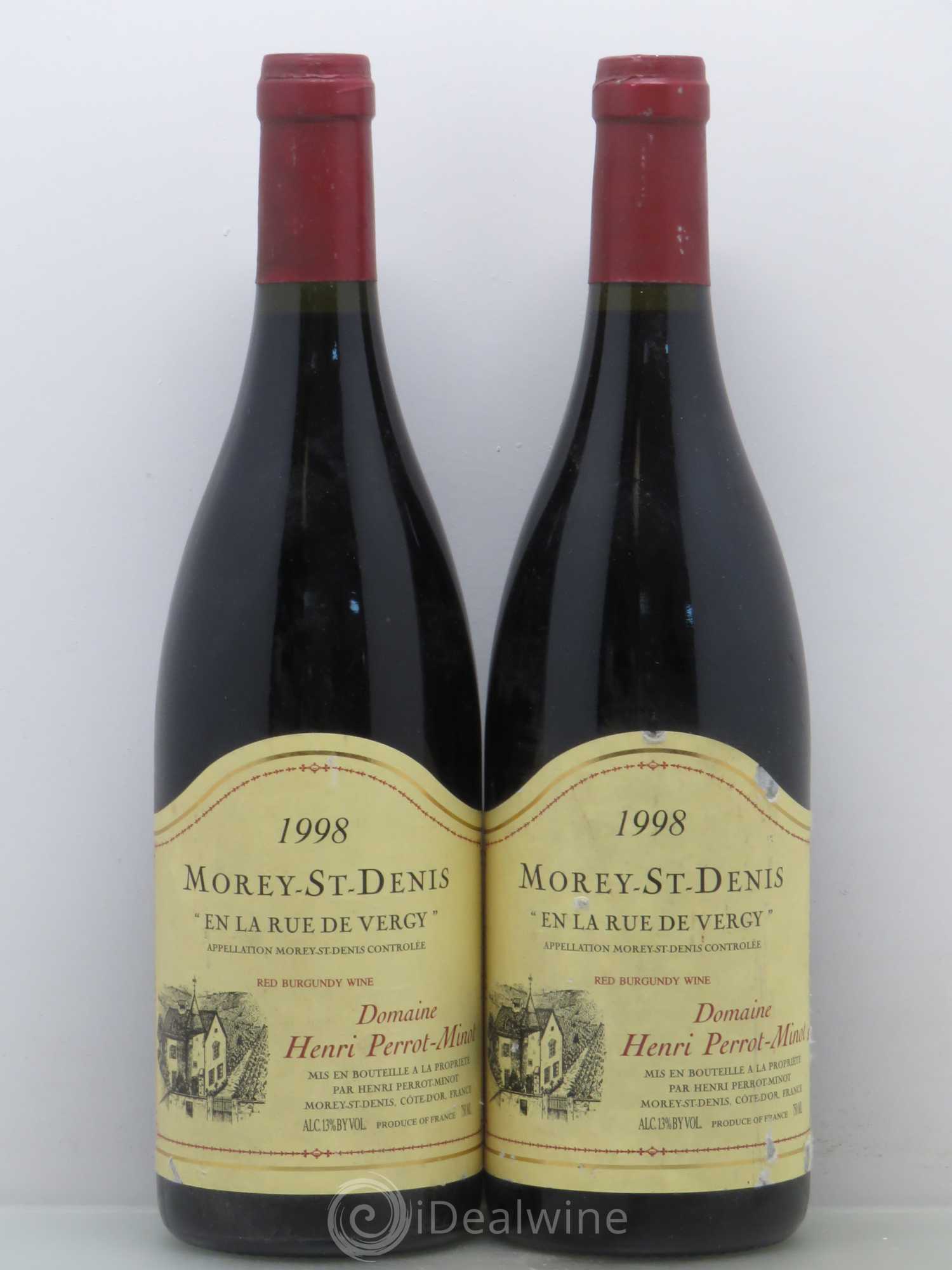 Morey-Saint-Denis En la Rue De Vergy Perrot-Minot 1998 - Lot de 2 bouteilles - 0