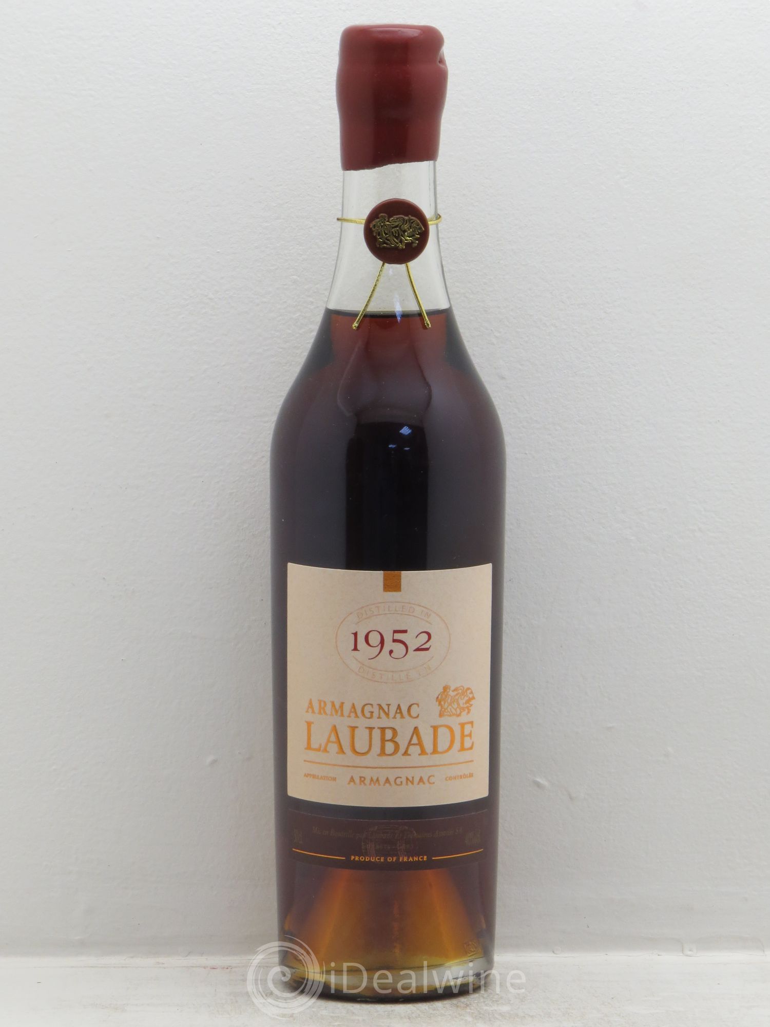 Armagnac Domaine Laubade (sans prix de réserve) 1952 - Posten von 1 Flasche - 0