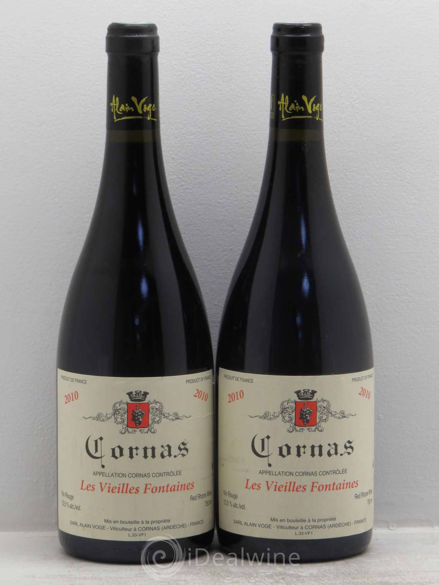 Cornas Les Vieilles Fontaines Alain Voge (Domaine) 2010 - Lot de 2 bouteilles - 0