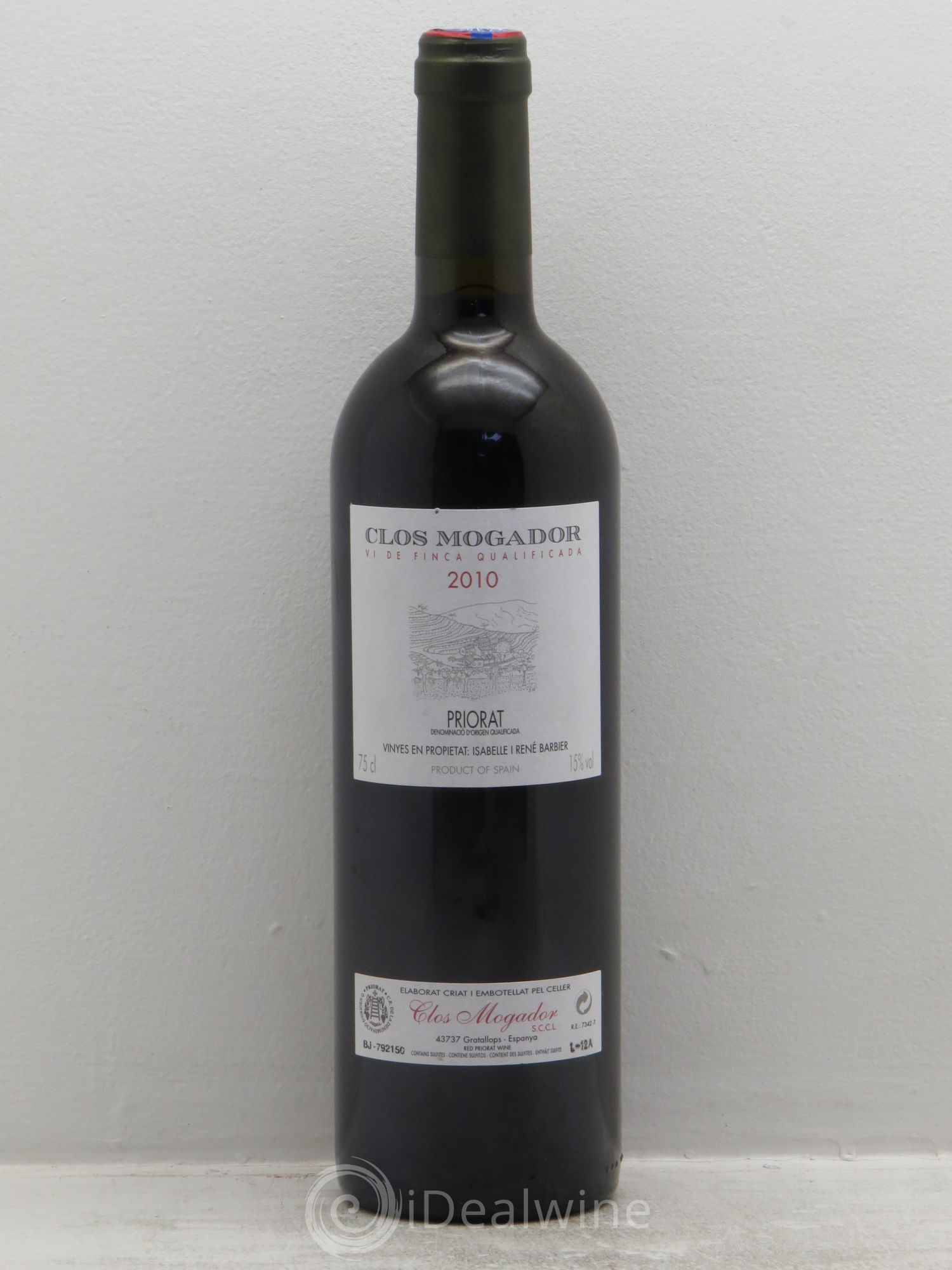 Priorat Clos Mogador DOCA René Barbier 2010 - Lot de 1 bouteille - 0