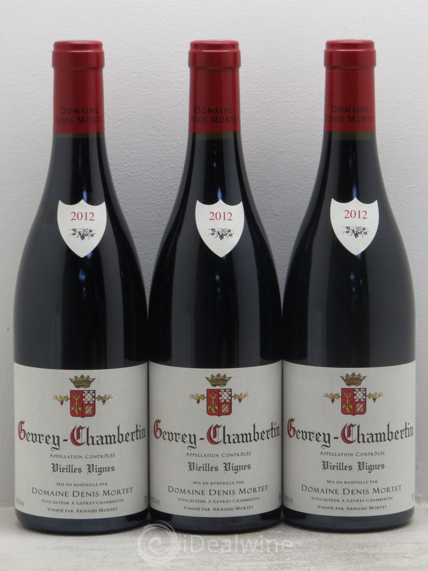 Gevrey-Chambertin Vieilles vignes Denis Mortet (Domaine) 2012 - Lot de 3 bouteilles - 0
