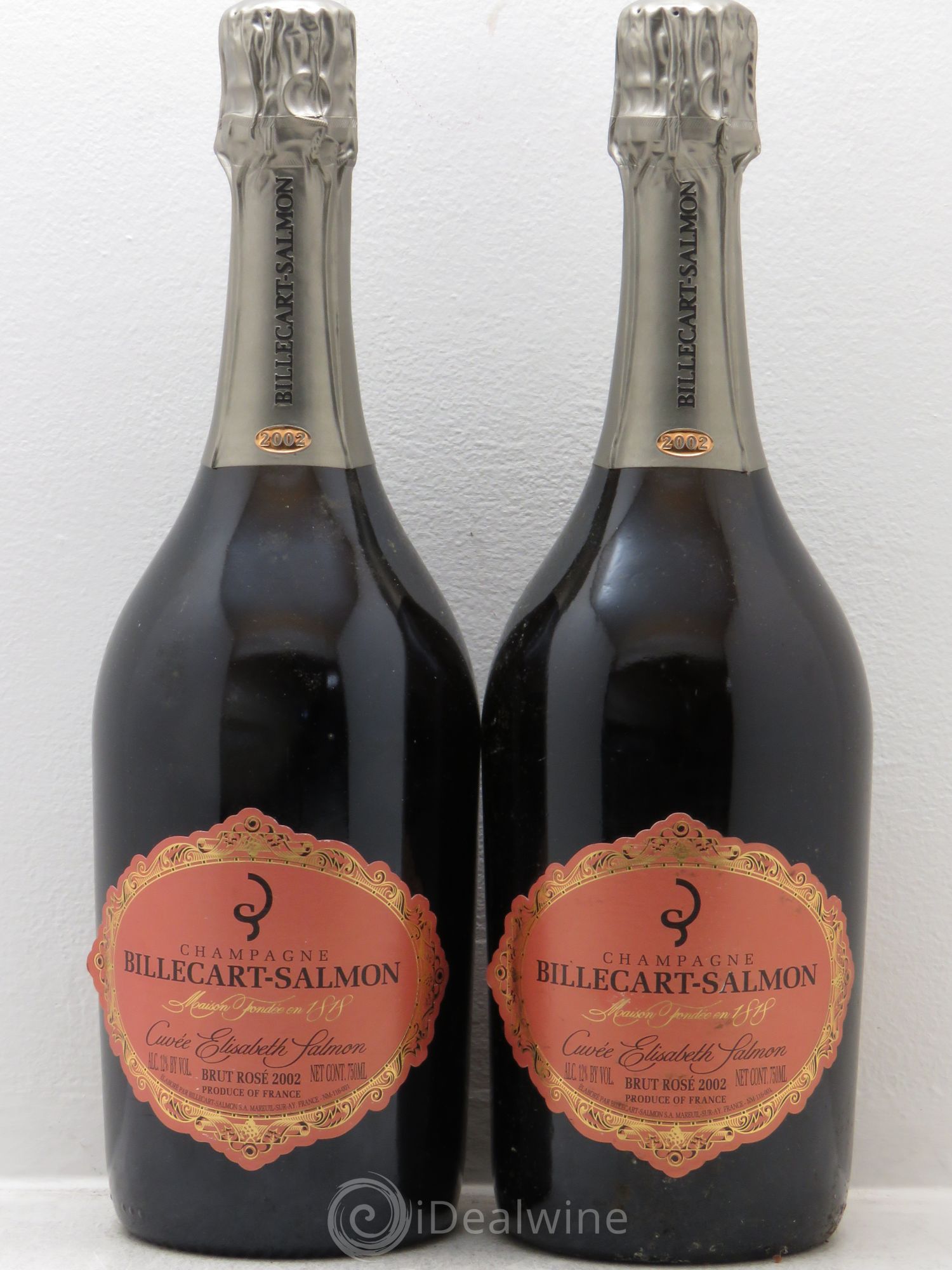 Elisabeth Salmon Billecart-Salmon 2002 - Lot de 2 bouteilles - 0