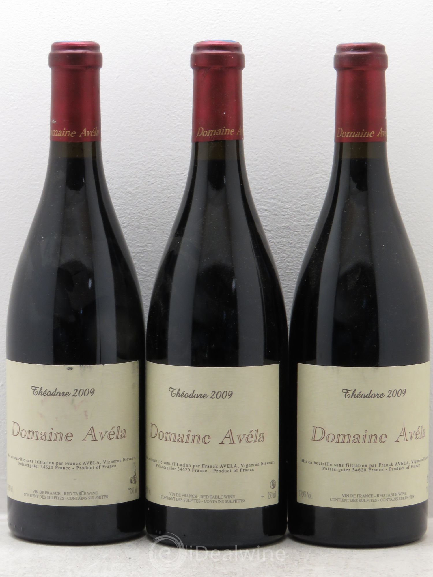 Divers vin de france Domaine Avila Théodore 2009 - Posten von 3 Flaschen - 0