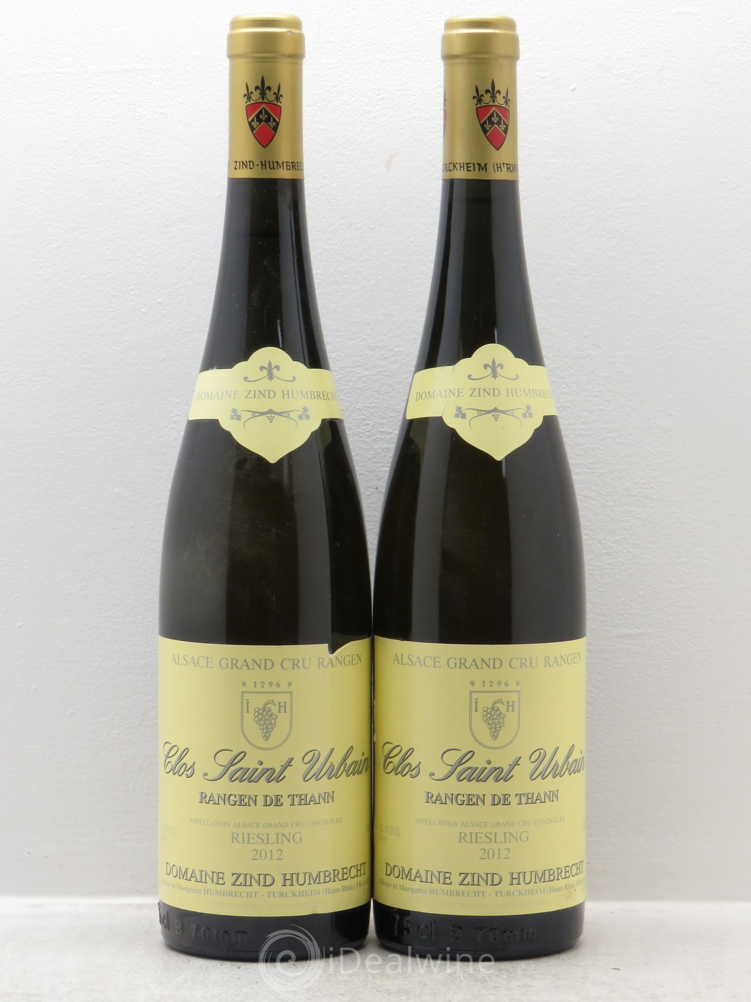 Alsace Riesling Grand Cru Rangen de Thann Clos Saint Urbain Zind-Humbrecht (Domaine) 2012 - Lot de 2 bouteilles - 0