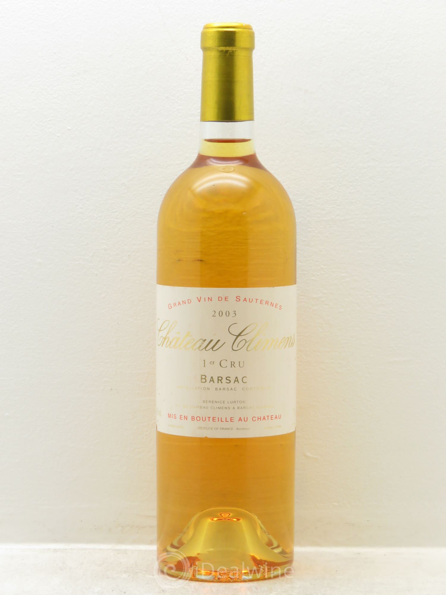 Château Climens 1er Grand Cru Classé 2003 - Lotto di 1 bottiglia - 0