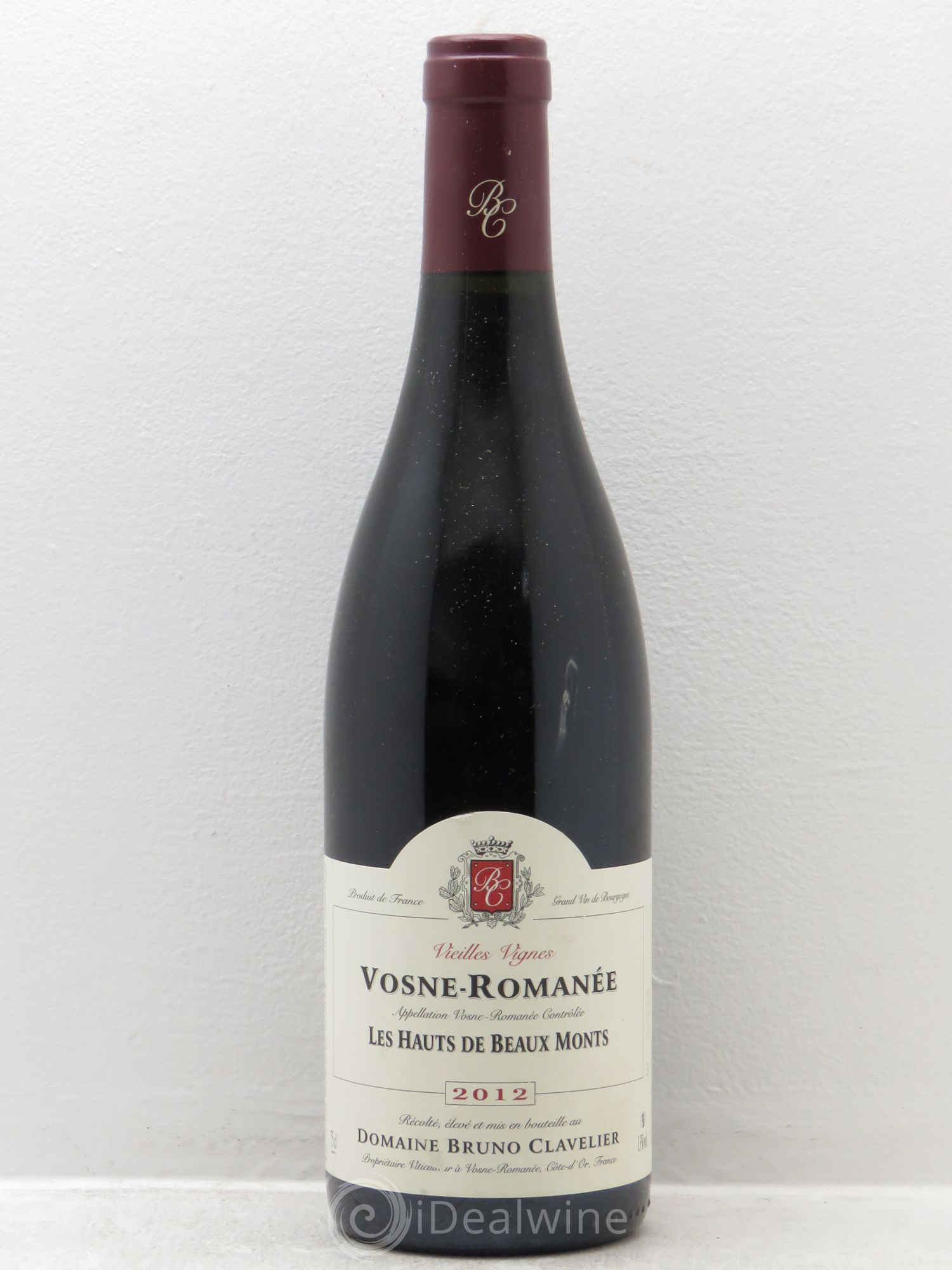 Vosne-Romanée Les hauts de beaux monts vieilles vignes clavelier 2012 - Posten von 1 Flasche - 0