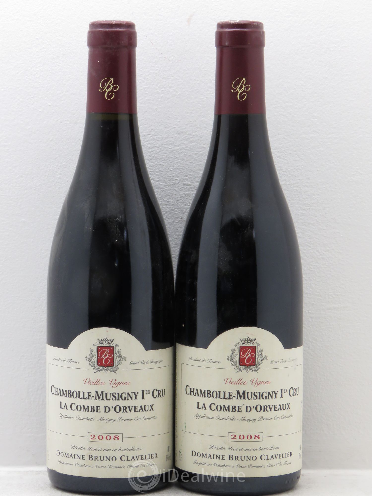 Chambolle-Musigny 1er Cru vieilles vignes clavelier 2008 - Posten von 2 Flaschen - 0