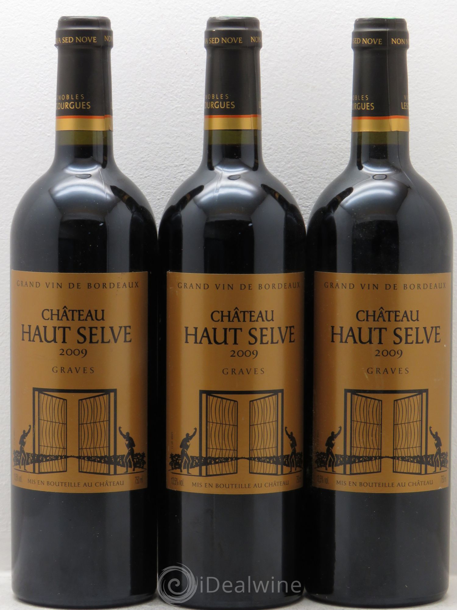 Graves Haut selves 2009 - Lot de 3 bouteilles - 0