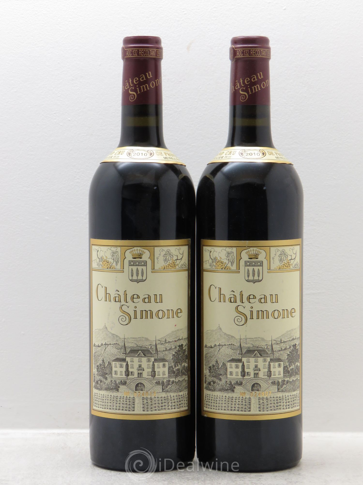 Palette Château Simone Famille Rougier 2010 - Lot de 2 bouteilles - 0