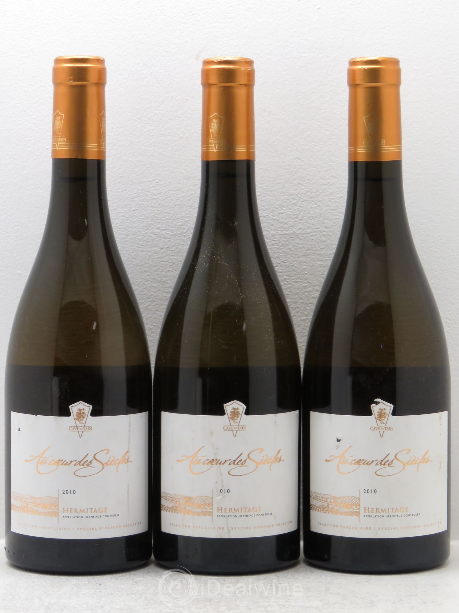 Hermitage Coeur de siècle cave de tain 2010 - Posten von 3 Flaschen - 0
