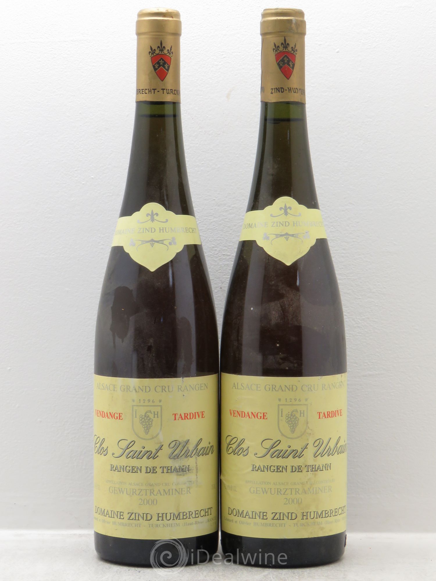 Alsace Gewurztraminer Grand Cru Rangen de Thann Clos Saint Urbain Zind-Humbrecht (Domaine) vendanges tardives 2000 - Posten von 2 Flaschen - 0