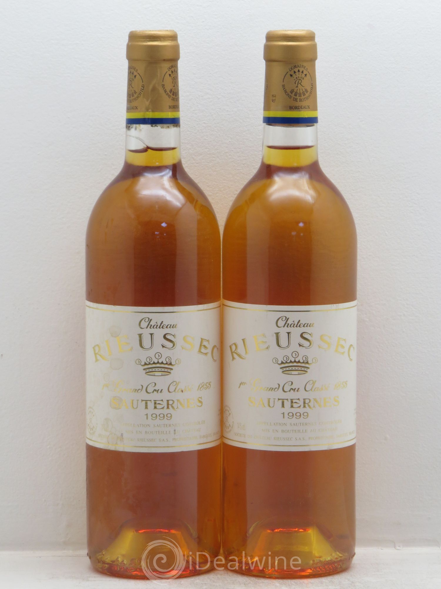 Château Rieussec 1er Grand Cru Classé 1999 - Lotto di 2 bottiglie - 0
