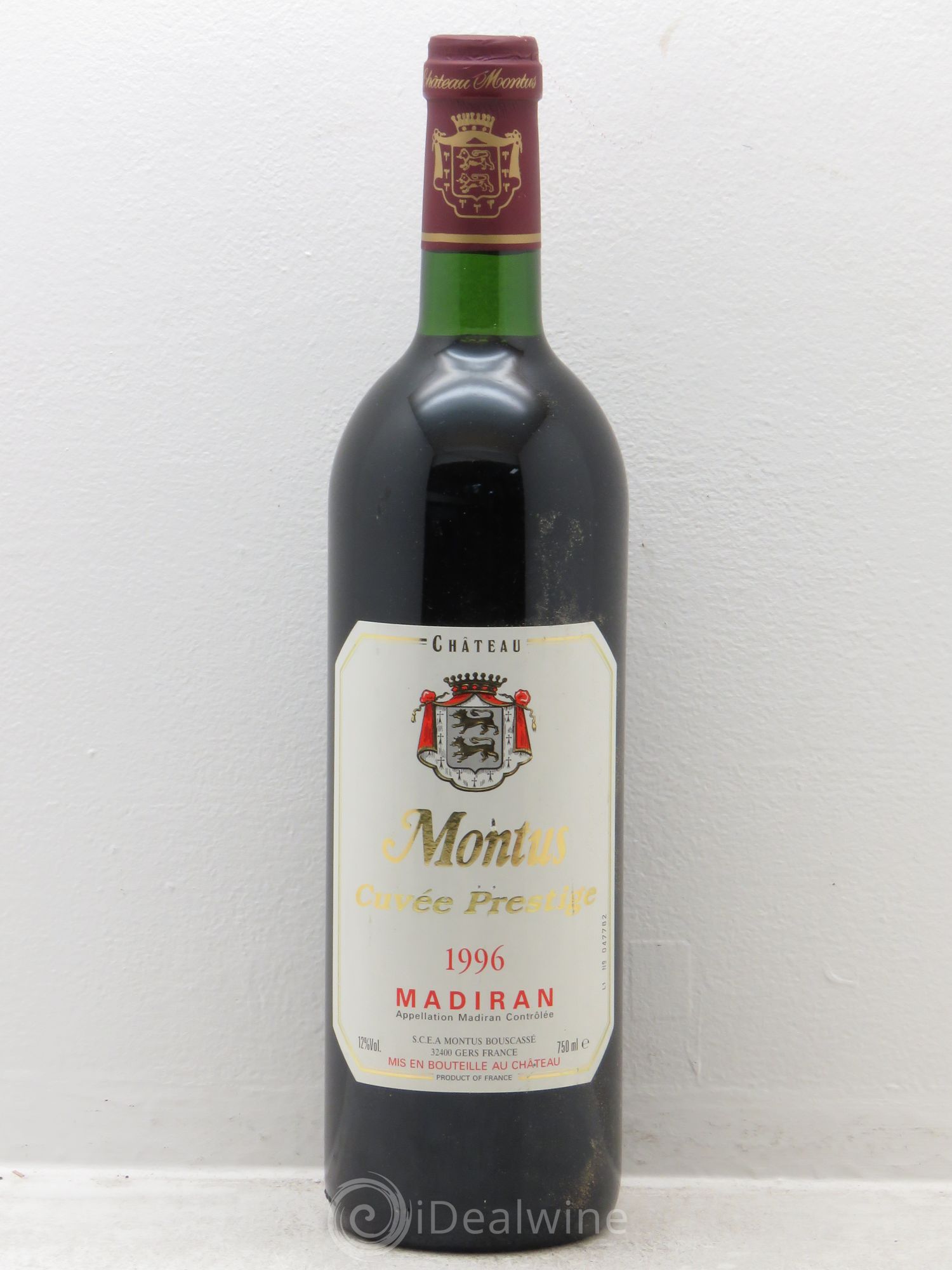 Madiran Château Montus-Prestige Alain Brumont 1996 - Lot de 1 bouteille - 0