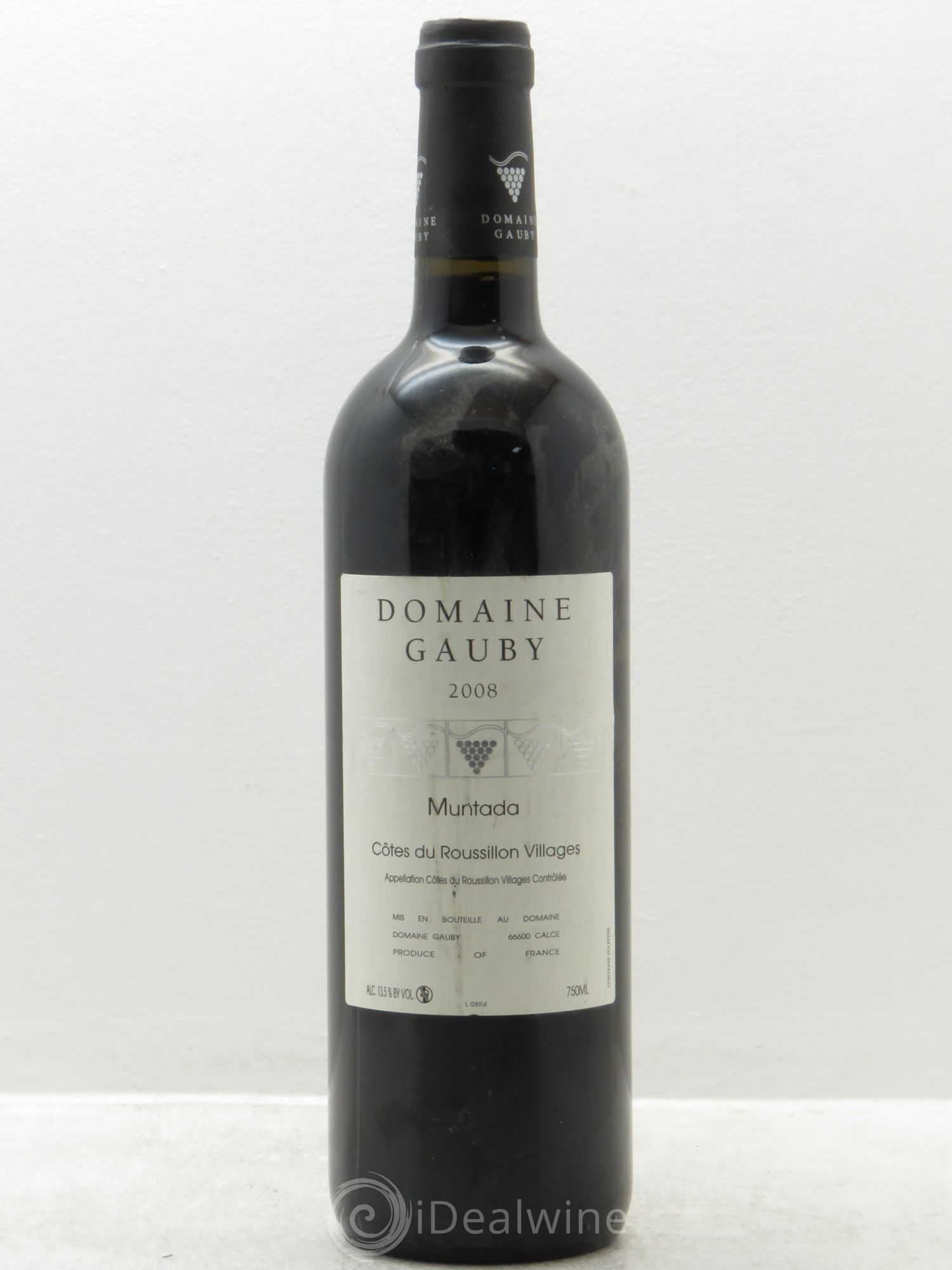 Côtes Catalanes (anciennement Côtes du Roussillon Villages) La Muntada Gauby (Domaine) 2008 - Lot de 1 bouteille - 0