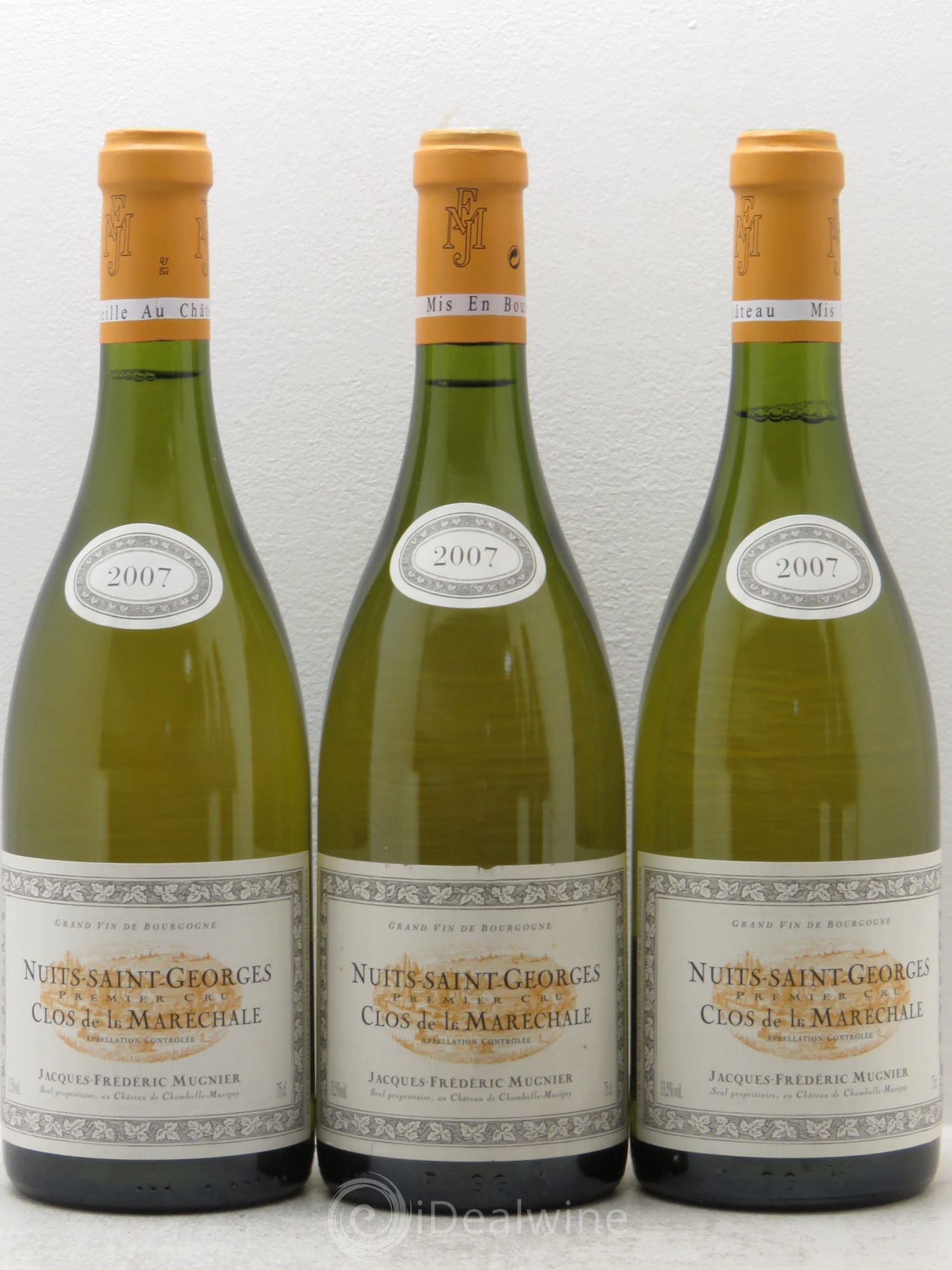 Nuits-Saint-Georges 1er Cru Clos de La Maréchale Jacques-Frédéric Mugnier 2007 - Lot de 3 bouteilles - 0